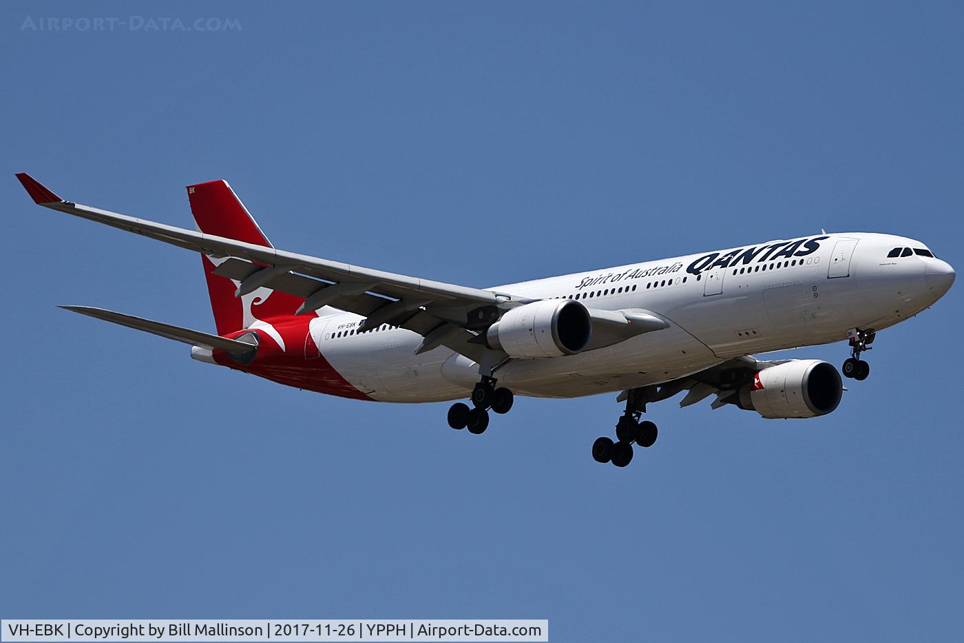 VH-EBK, 2008 Airbus A330-202 C/N 945, TO 21