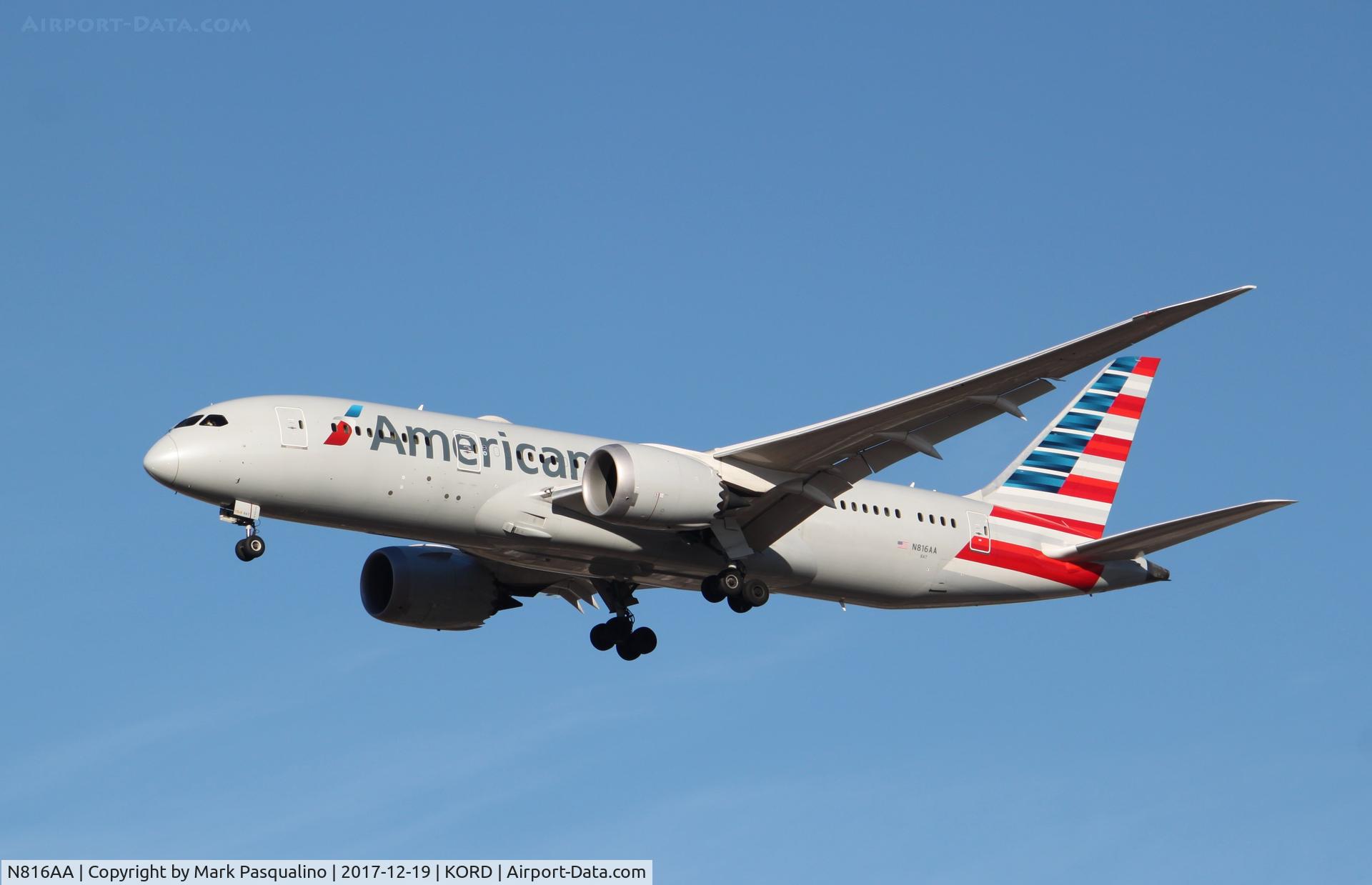 N816AA, 2016 Boeing 787-8 Dreamliner Dreamliner C/N 40634, Boeing 787-8