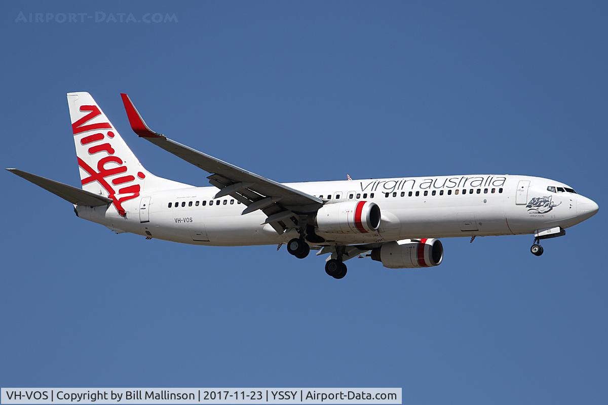 VH-VOS, 2004 Boeing 737-8FE C/N 33800, FINALS TO 21