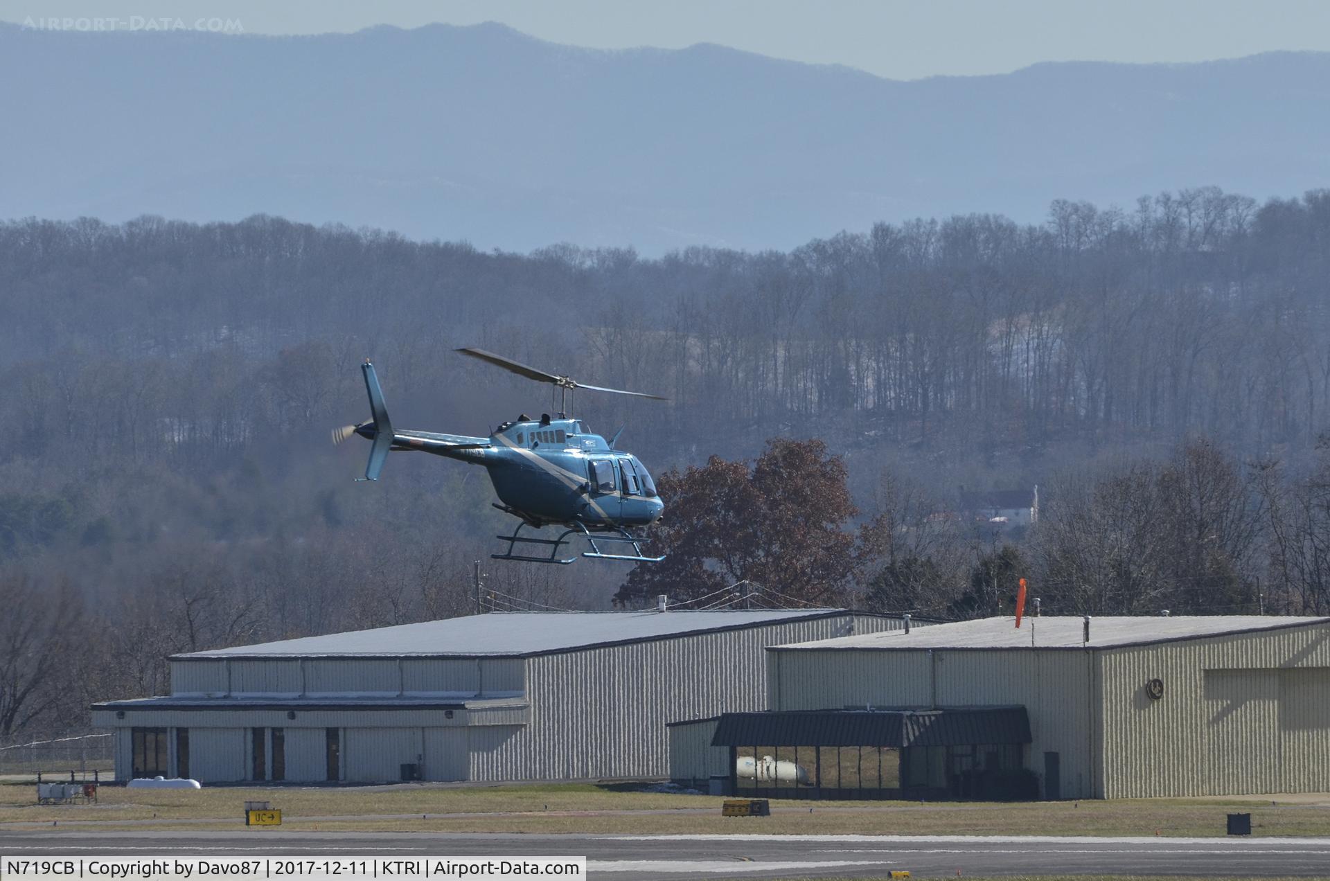 N719CB, 1972 Bell 206B-III C/N 890, Departing Tri-Cities Airport (KTRI) in Blountville, TN.