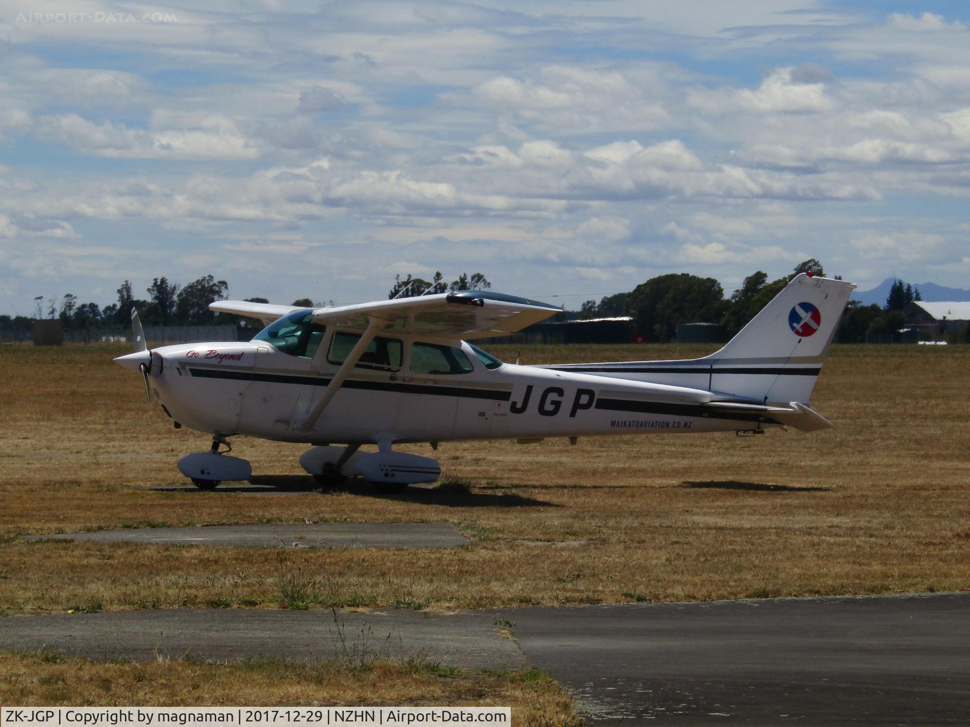ZK-JGP, Cessna 172M C/N 17266423, on club grass apron