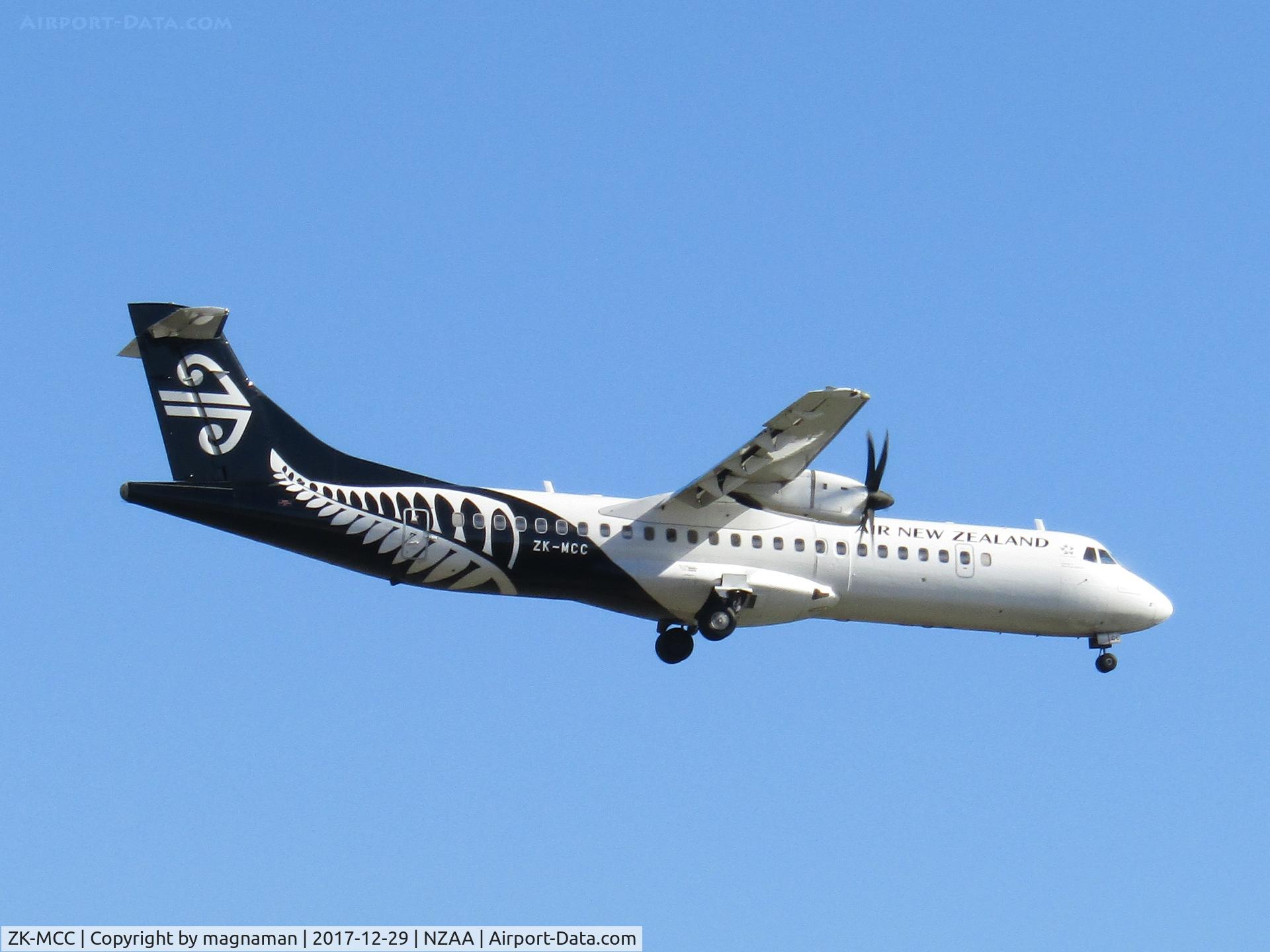 ZK-MCC, 2004 ATR 72-212A C/N 714, just not cricket