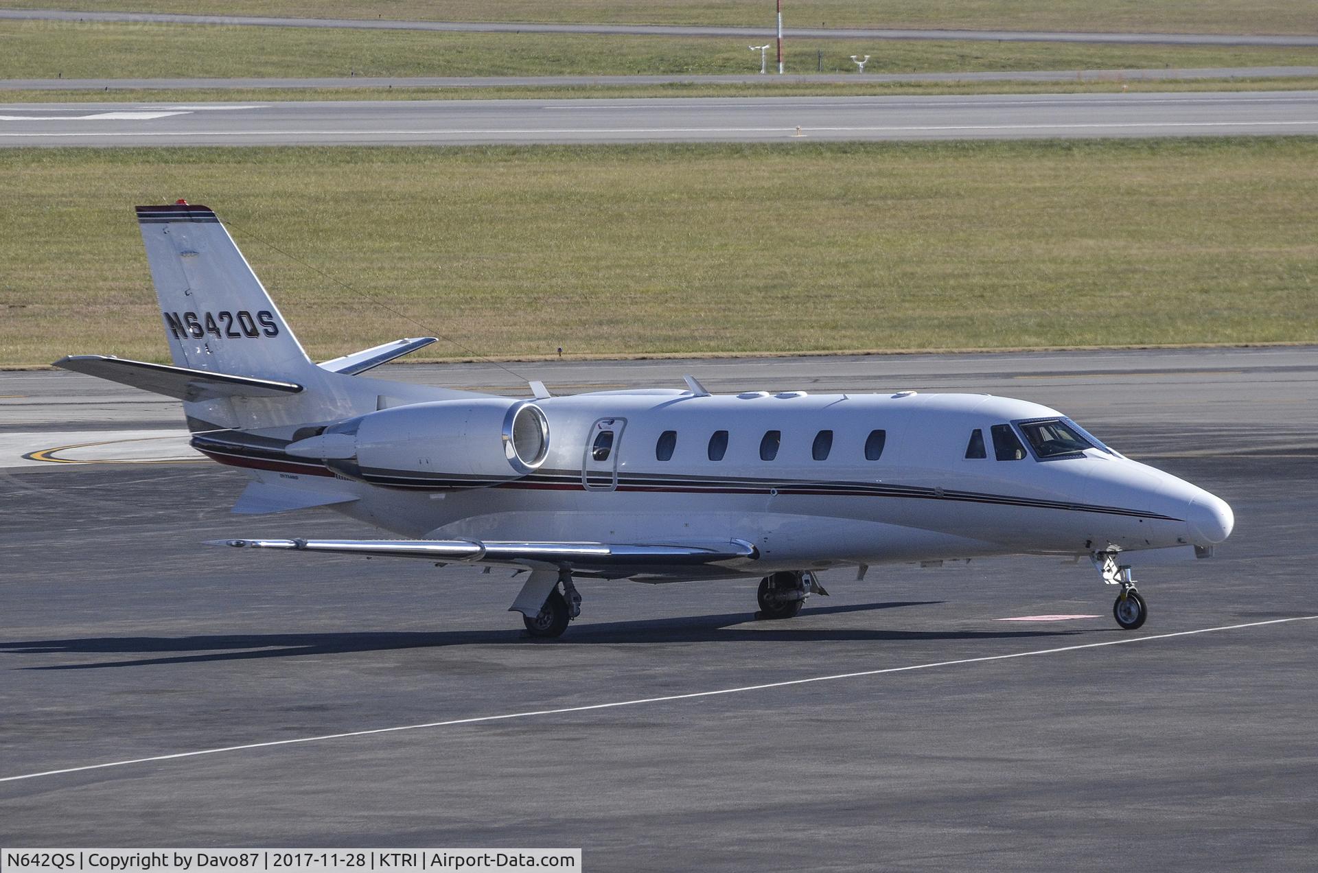 N642QS, 2005 Cessna 560XL C/N 560-5561, Parked at Tri-Cities Airport (KTRI) in Blountville, TN.