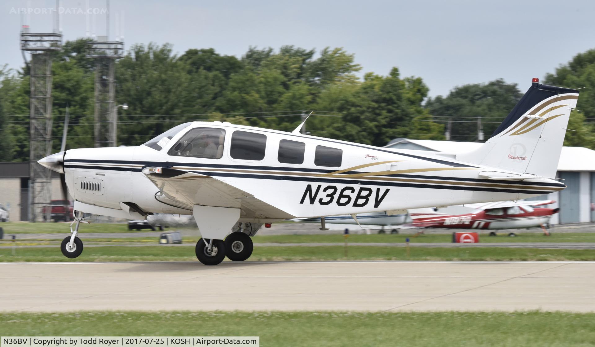 N36BV, Raytheon Aircraft Company A36 Bonanza C/N E-3538, Airventure 2017