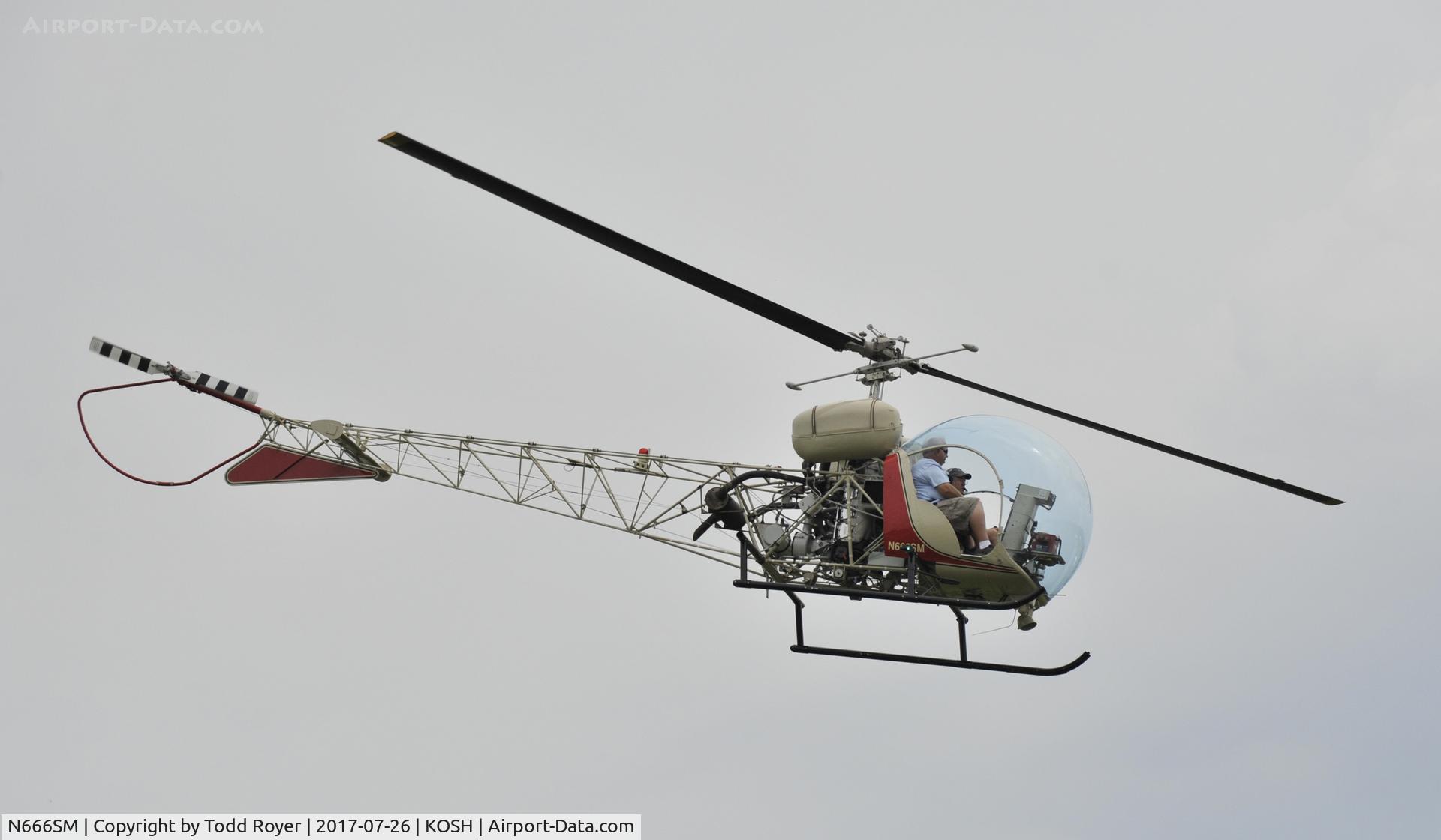 N666SM, Bell 47G-3B-1 Sioux C/N 3533, Airventure 2017