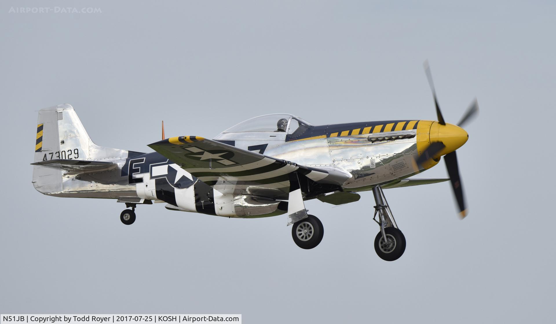 N51JB, 1944 North American P-51D Mustang C/N 122-39488, Airventure 2017