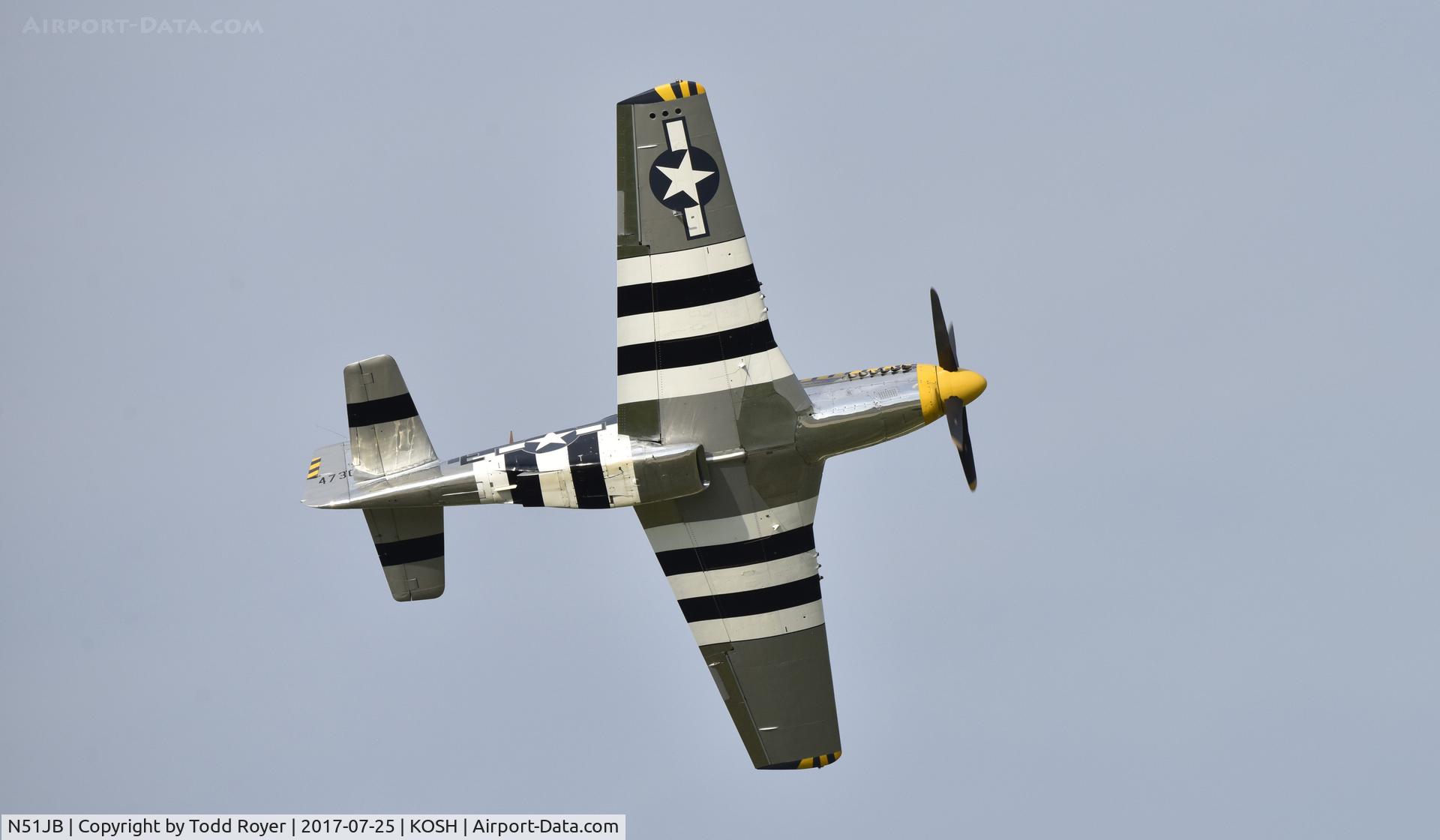 N51JB, 1944 North American P-51D Mustang C/N 122-39488, Airventure 2017