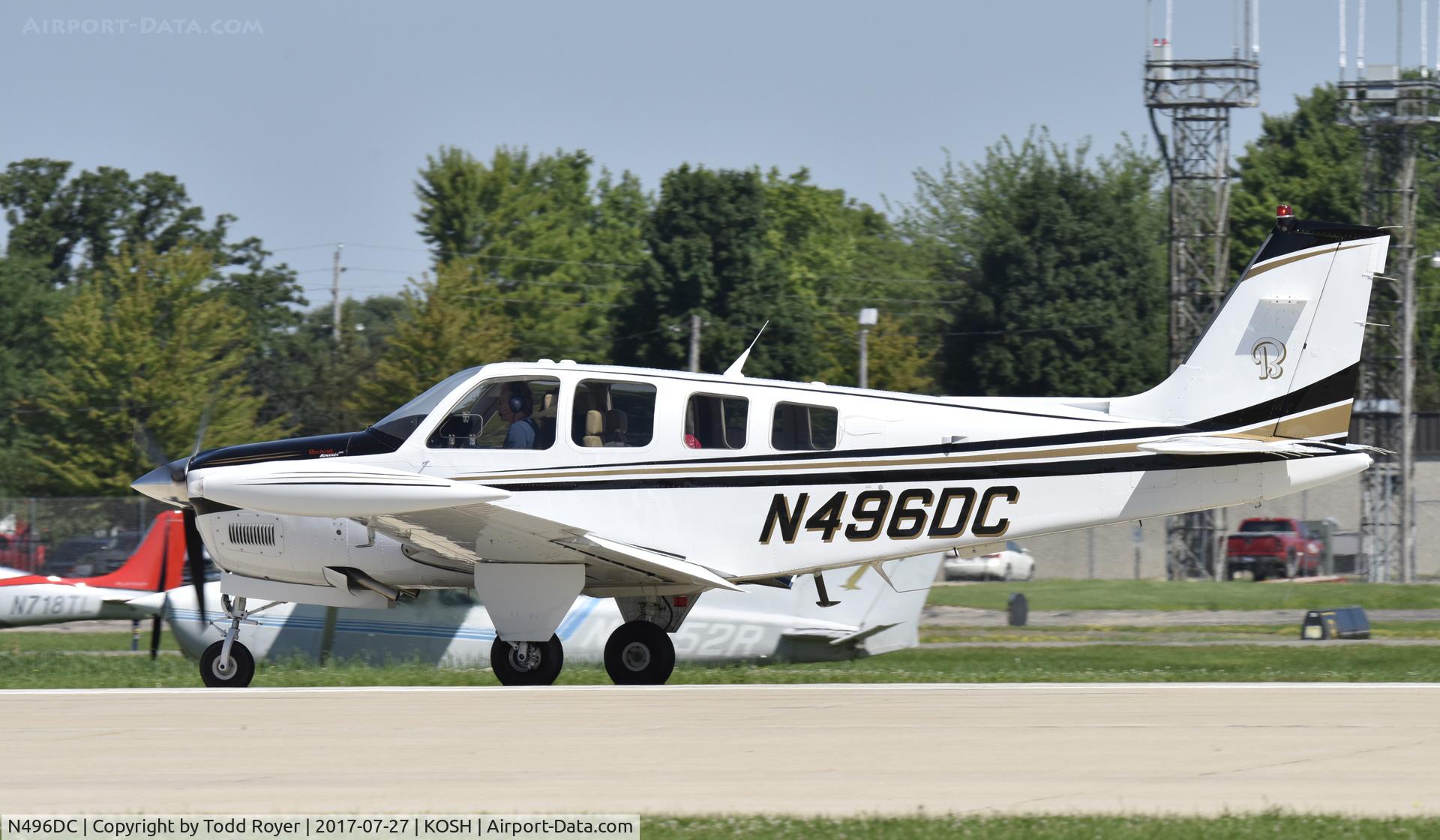 N496DC, Raytheon Aircraft Company G36 C/N E-3741, Airventure 2017