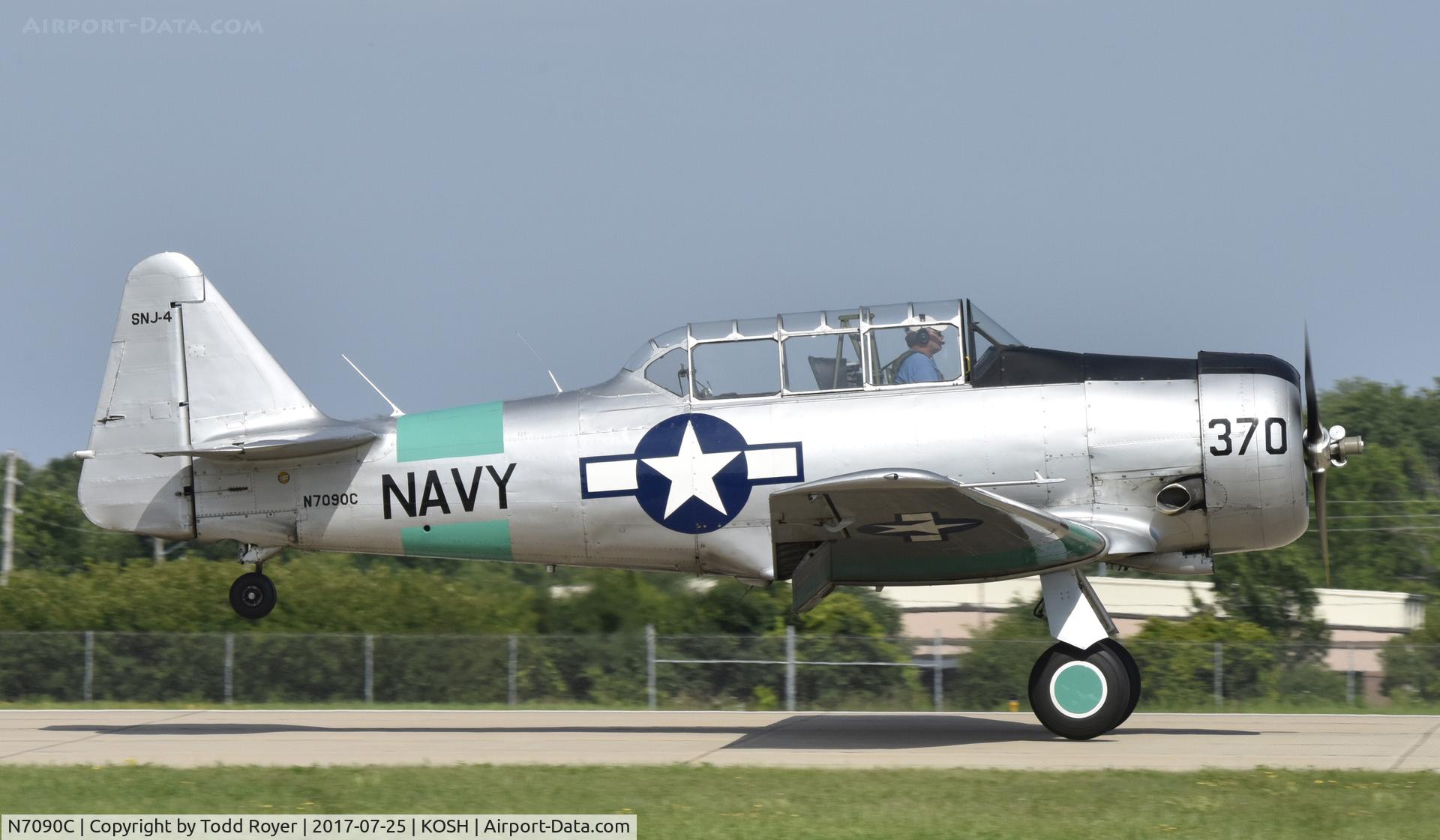 N7090C, North American SNJ-4 Texan C/N 88-13370, Airventure 2017