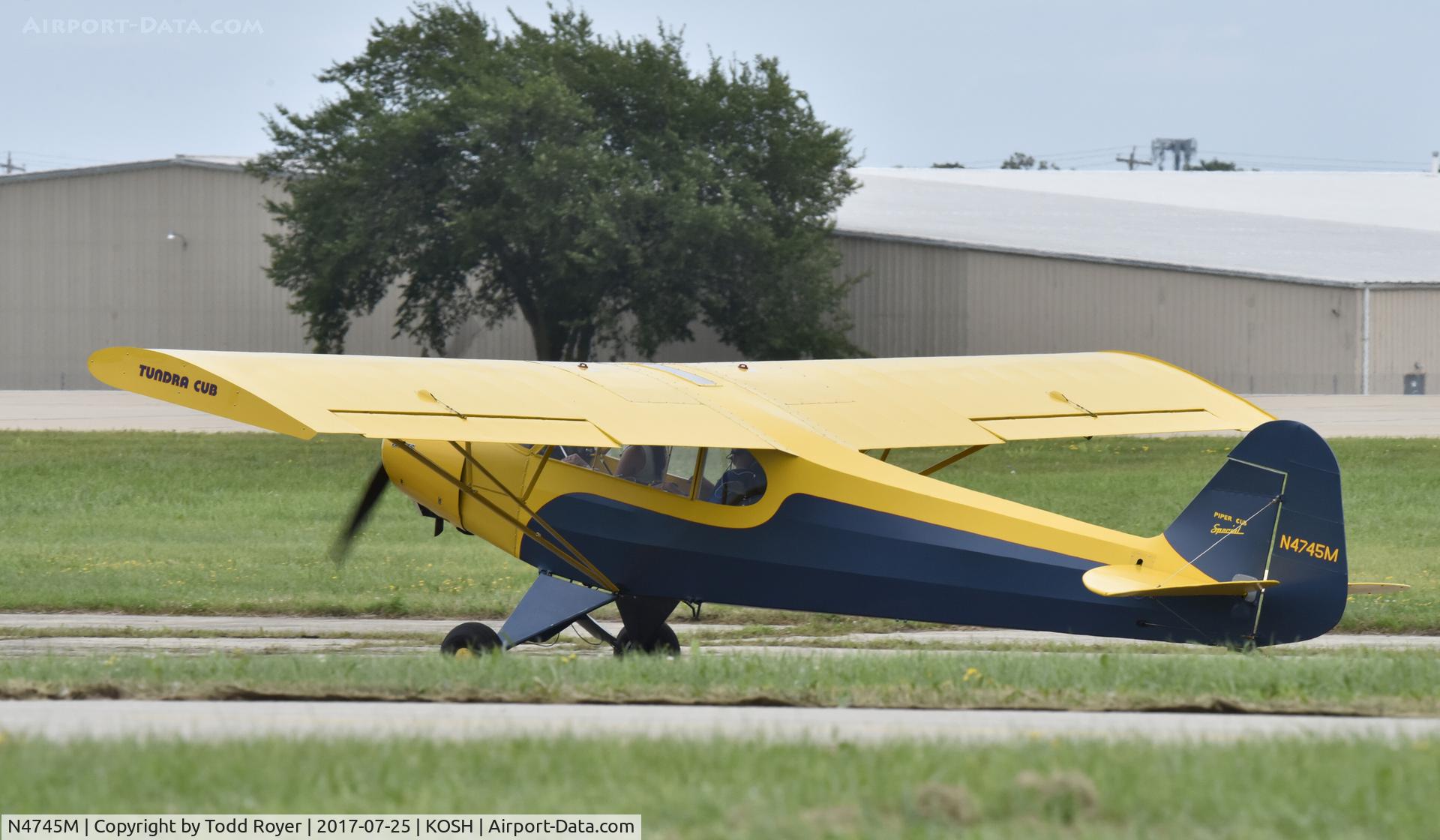 N4745M, 1947 Piper PA-11 Cub Special C/N 11-263, Airventure 2017