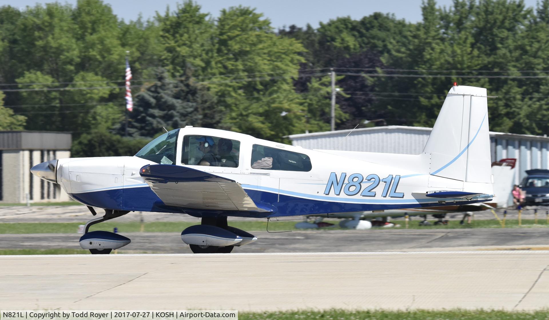 N821L, 1976 Grumman American AA-5B Tiger C/N AA5B0333, Airventure 2017