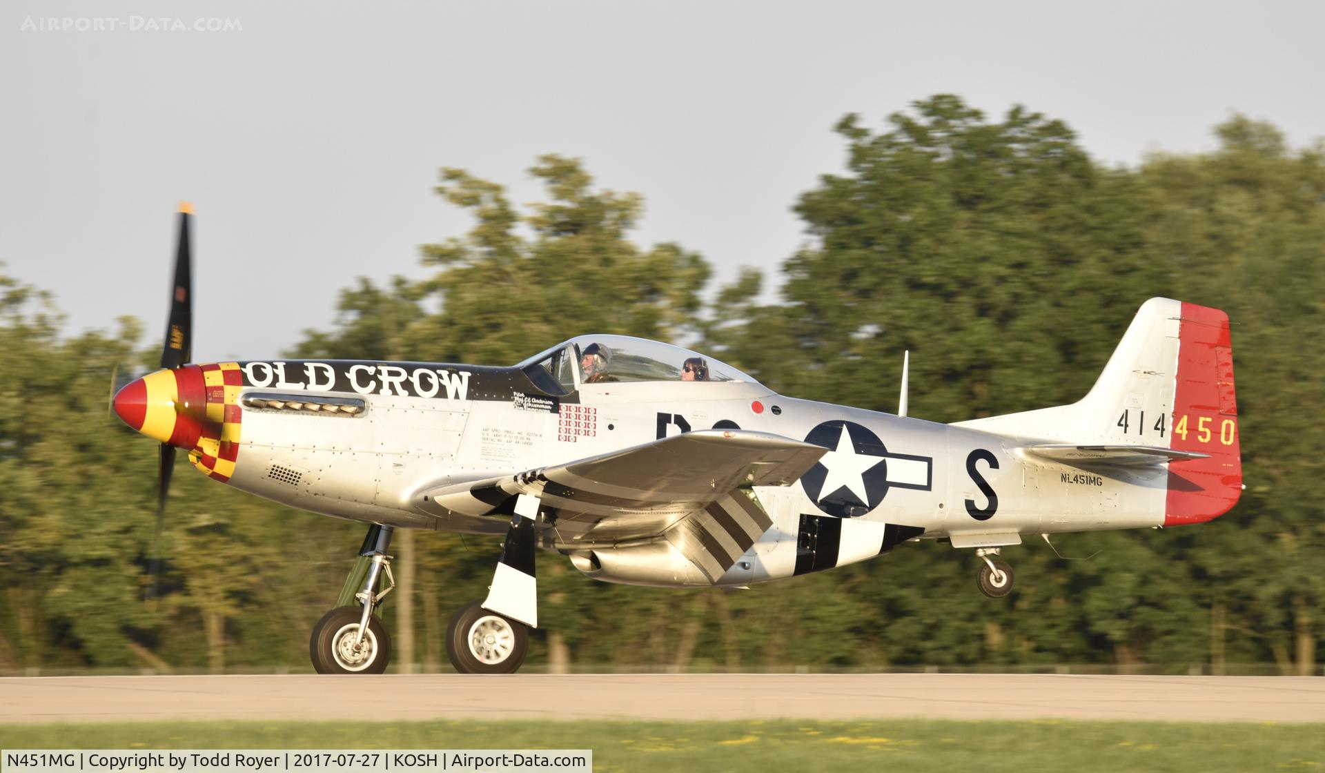 N451MG, 1944 North American P-51D Mustang C/N 44-74774, Airventure 2017