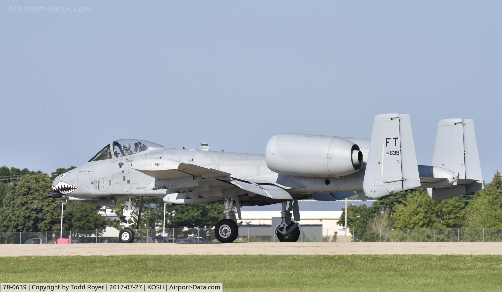 78-0639, 1978 Fairchild Republic A-10C Thunderbolt II C/N A10-0259, Airventure 2017