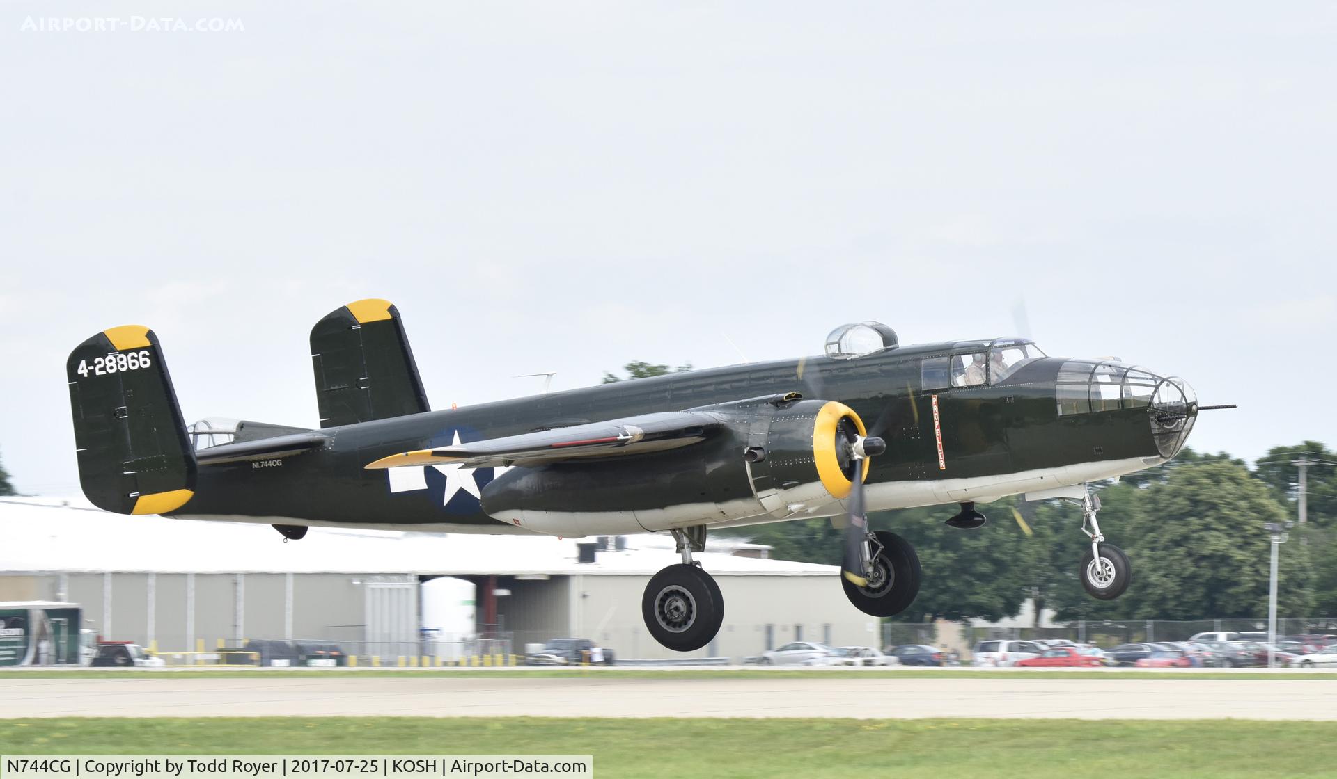 N744CG, 1944 North American B-25N Mitchell C/N 108-32141, Airventure 2017