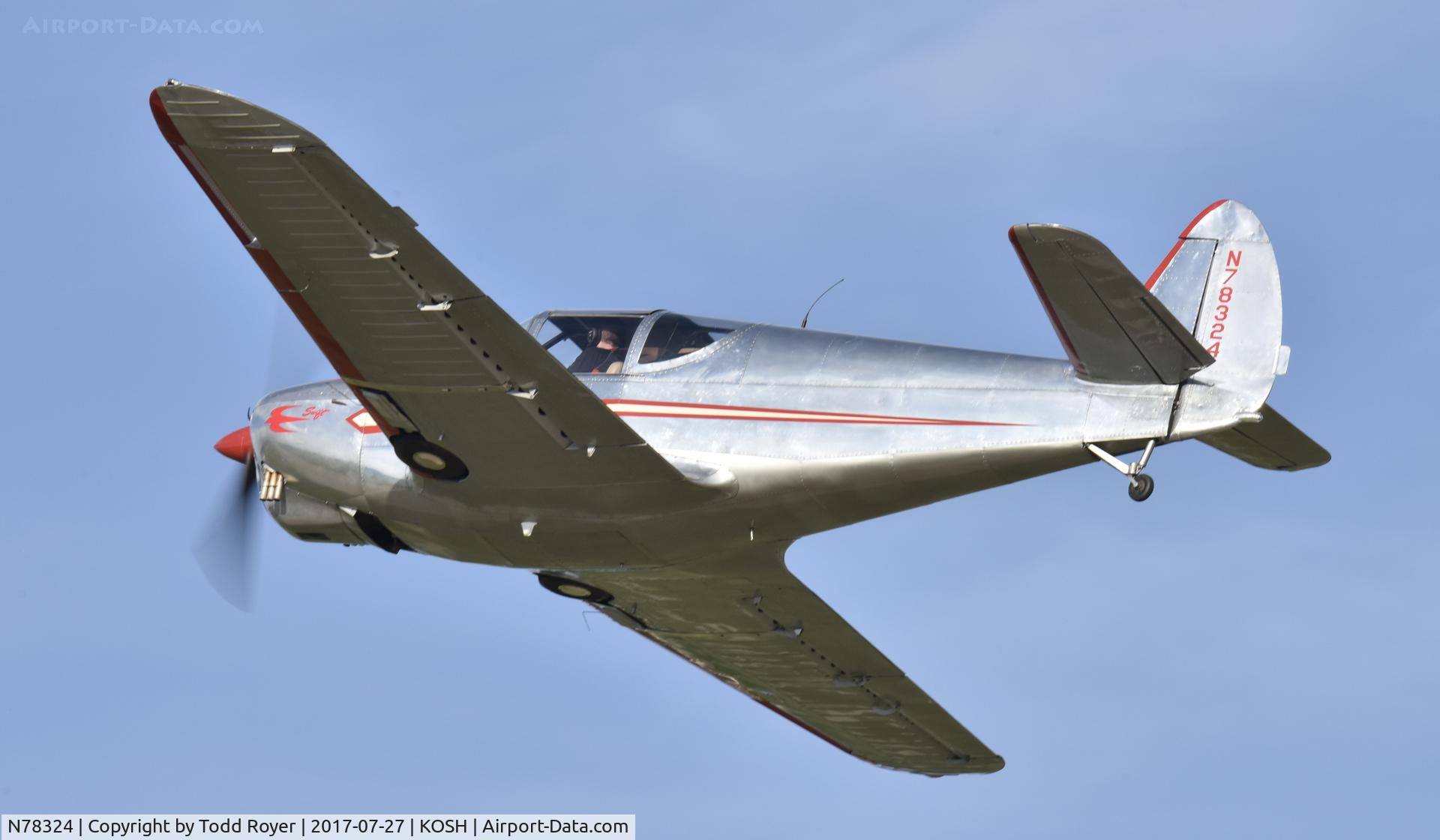 N78324, 1948 Globe GC-1B Swift C/N 2324, Airventure 2017