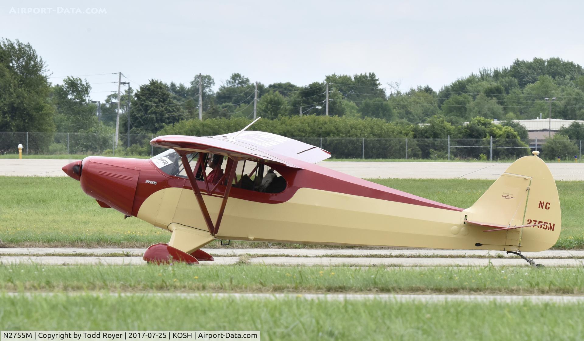 N2755M, 1946 Piper PA-12 Super Cruiser C/N 12-1240, Airventure 2017