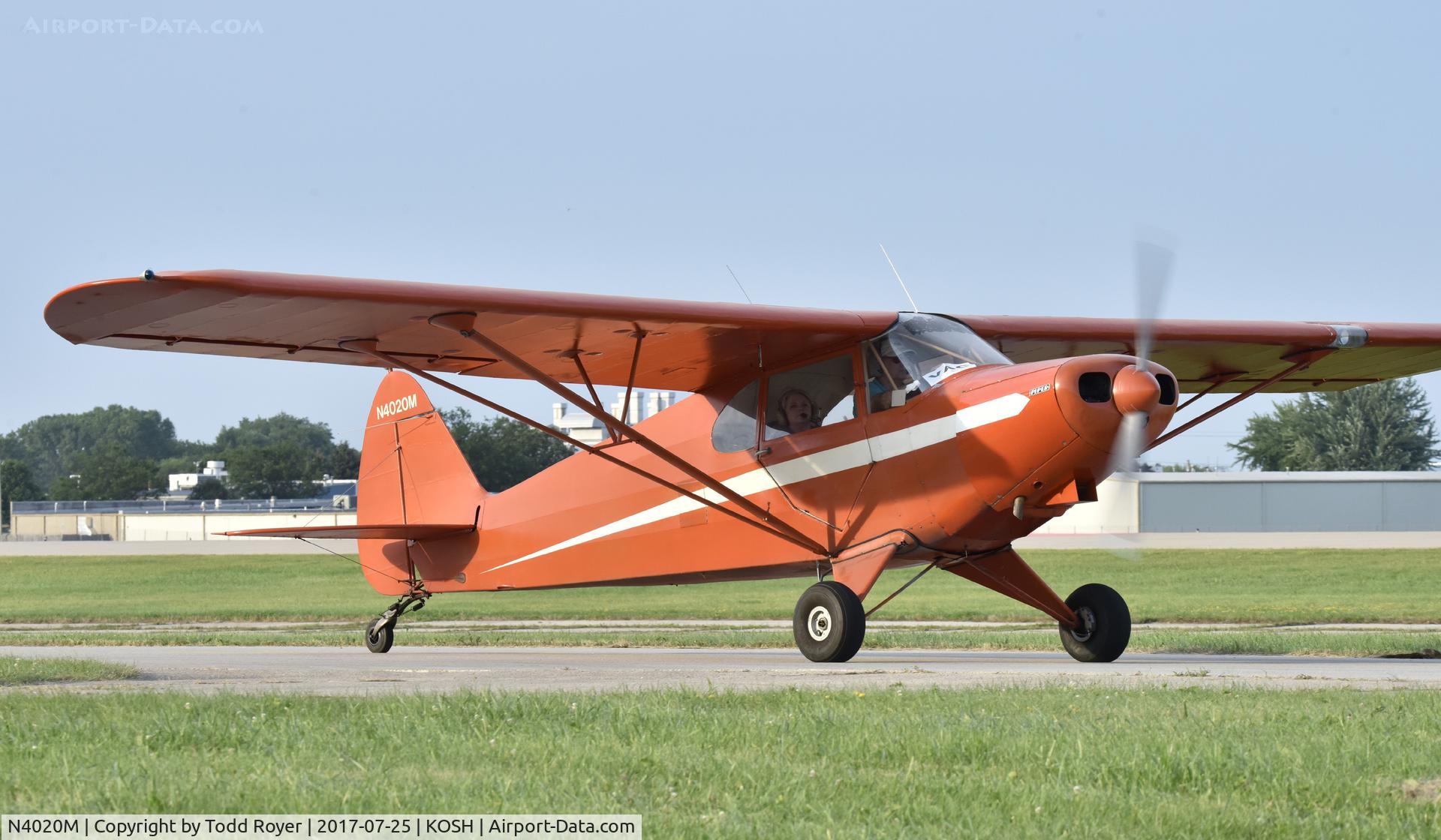 N4020M, 1947 Piper PA-12 Super Cruiser C/N 12-2898, Airventure 2017