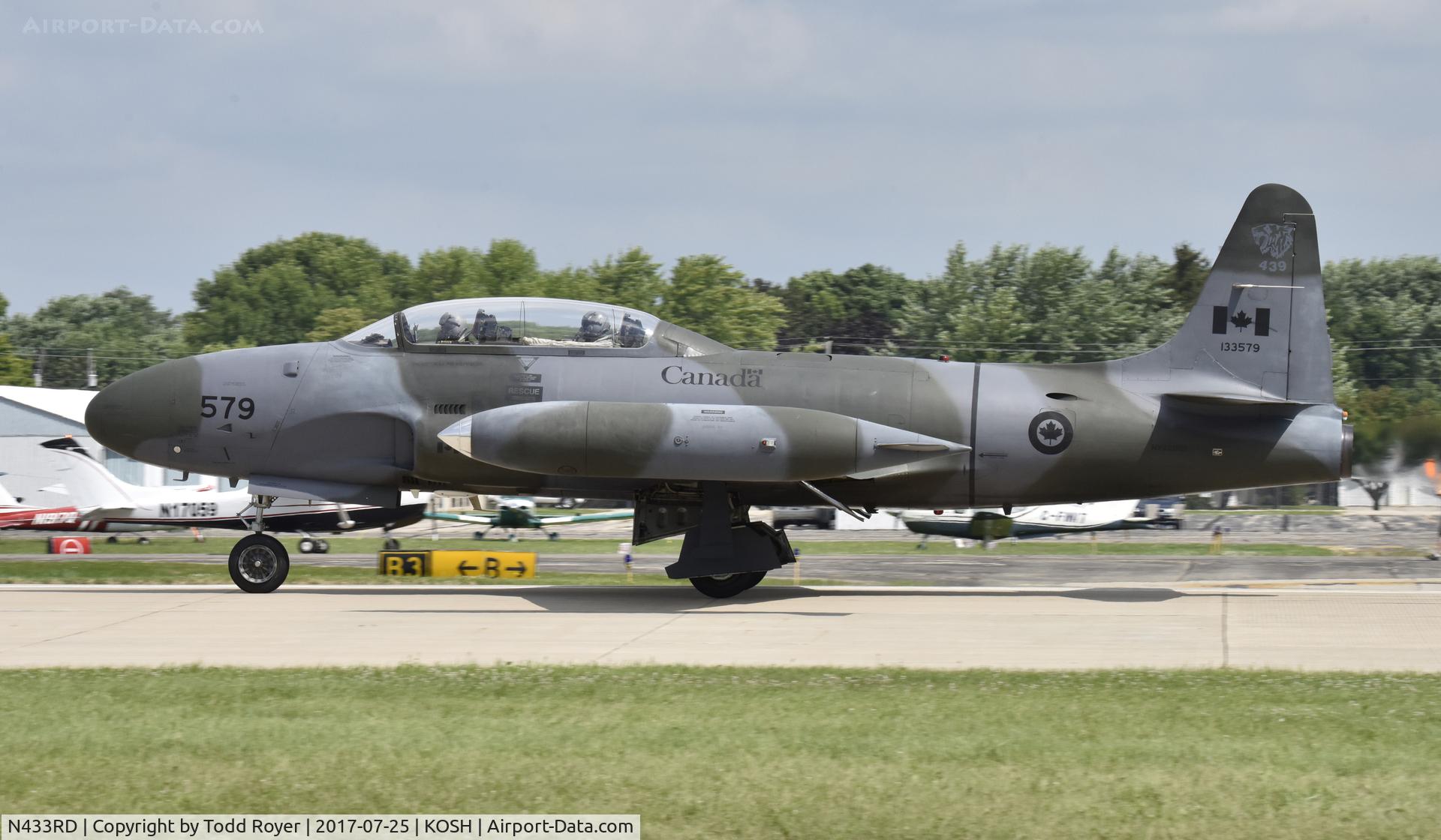 N433RD, 1952 Canadair CT-133 Silver Star C/N T33-579, Airventure 2017