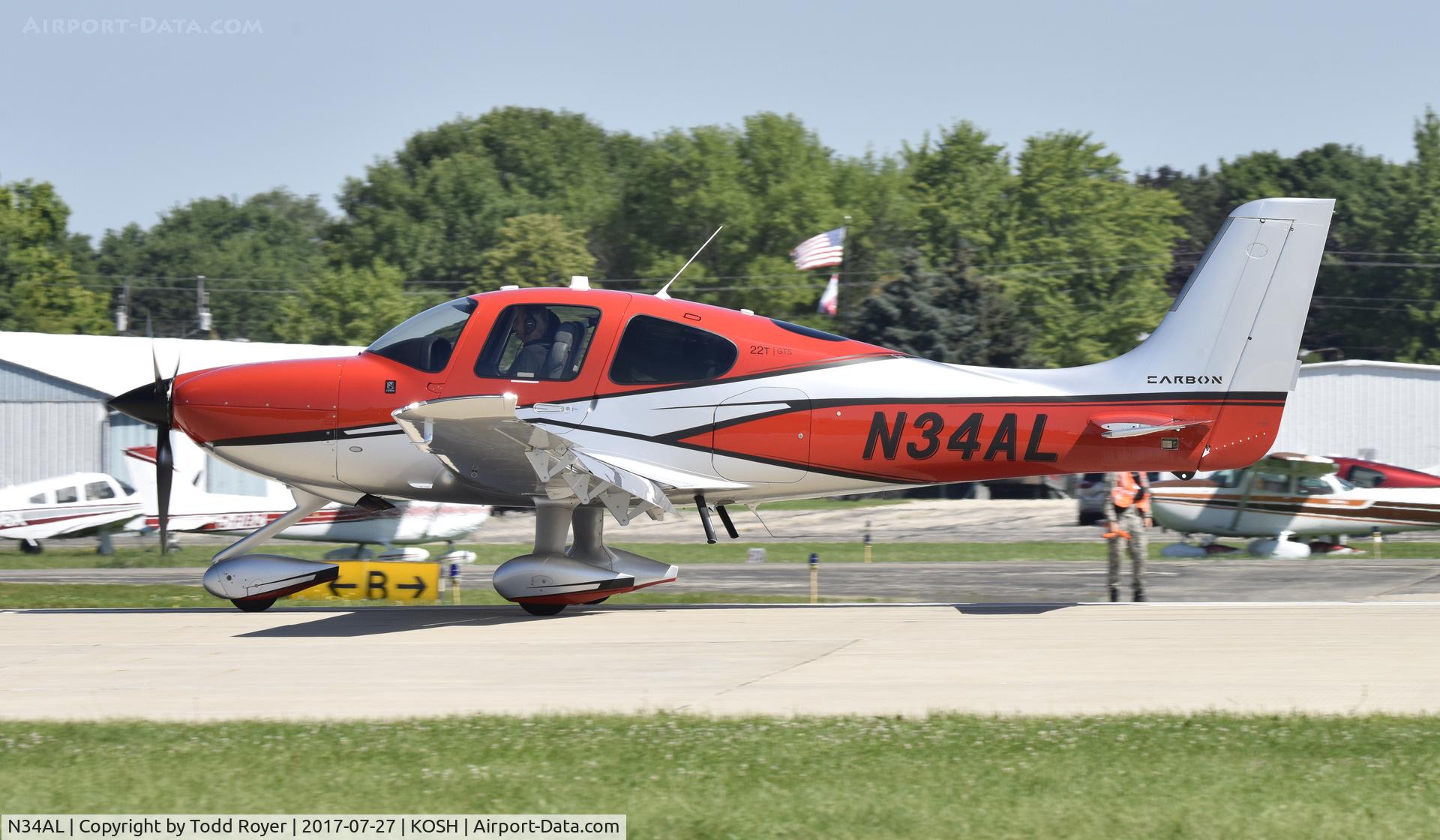 N34AL, 2017 Cirrus SR22T C/N 1516, Airventure 2017
