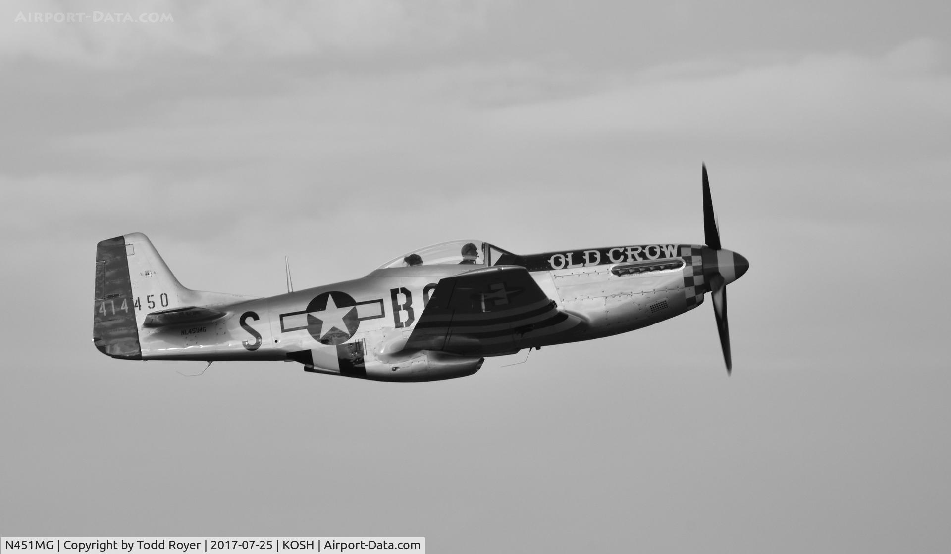 N451MG, 1944 North American P-51D Mustang C/N 44-74774, Airventure 2017