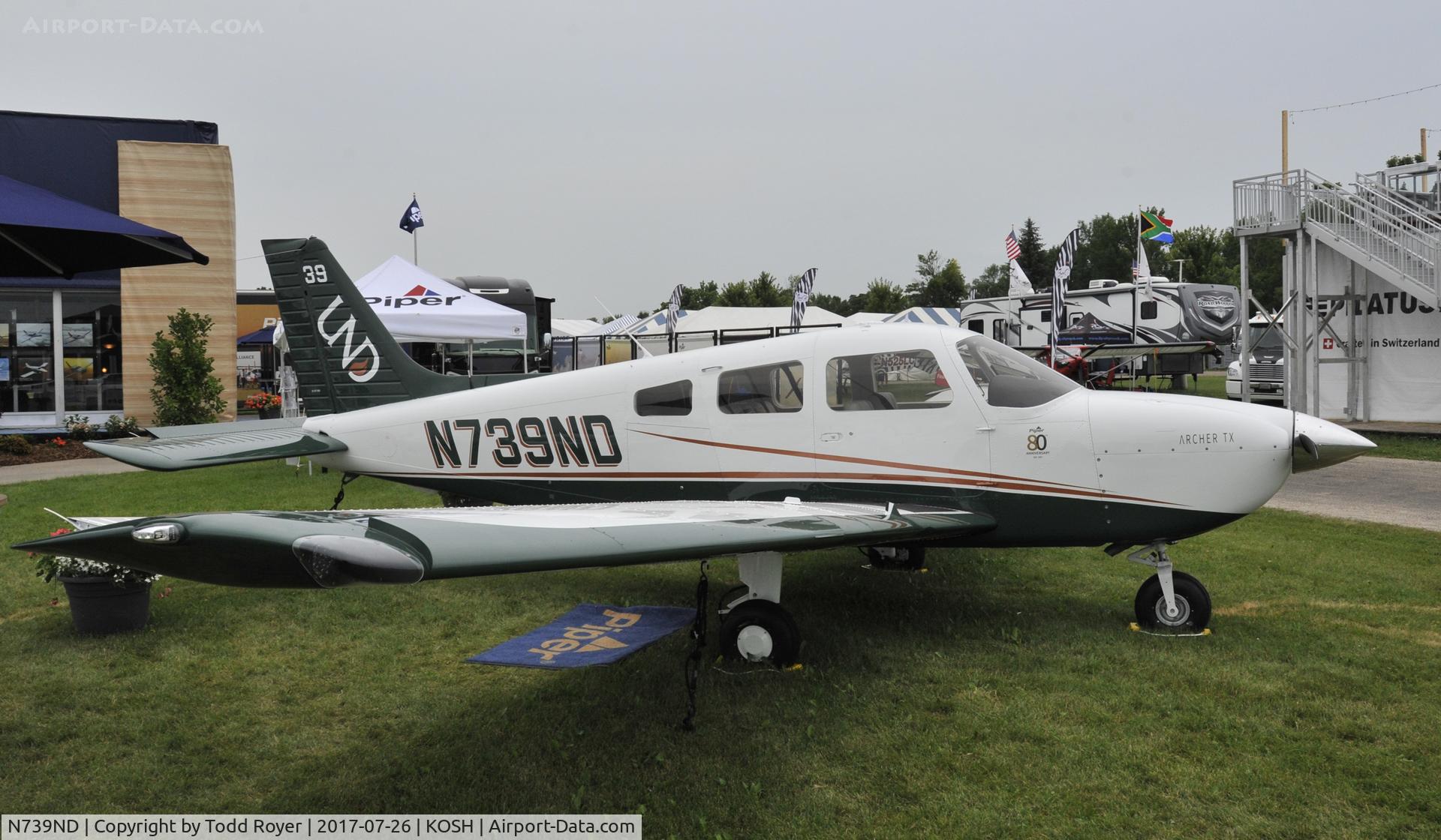 N739ND, 2017 Piper PA-28-181 Archer C/N 2843888, Airventure 2017