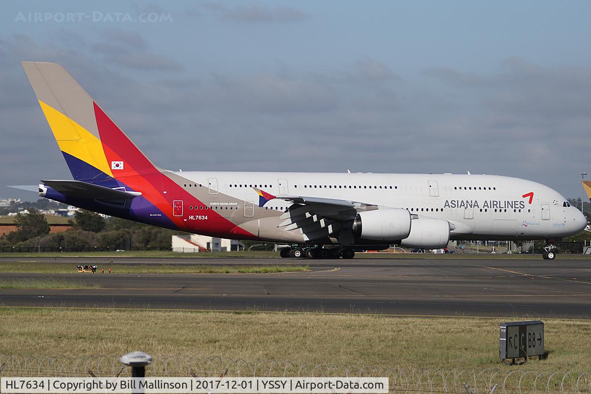 HL7634, 2014 Airbus A380-841 C/N 0179, TAXIING