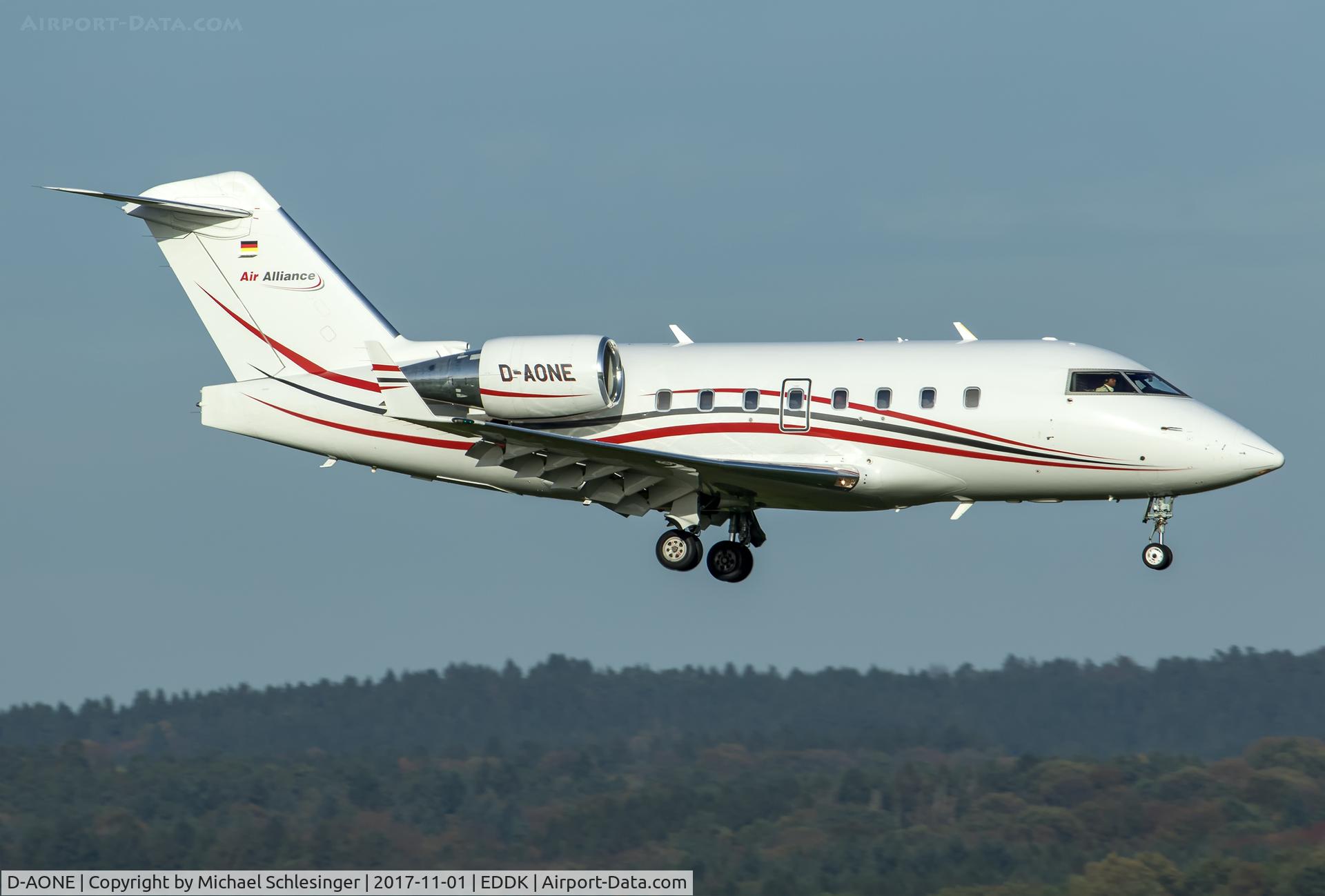 D-AONE, 1999 Bombardier Challenger 604 (CL-600-2B16) C/N 5430, D-AONE - Canadair CL-600-2B16 Challenger 604 - Air Alliance