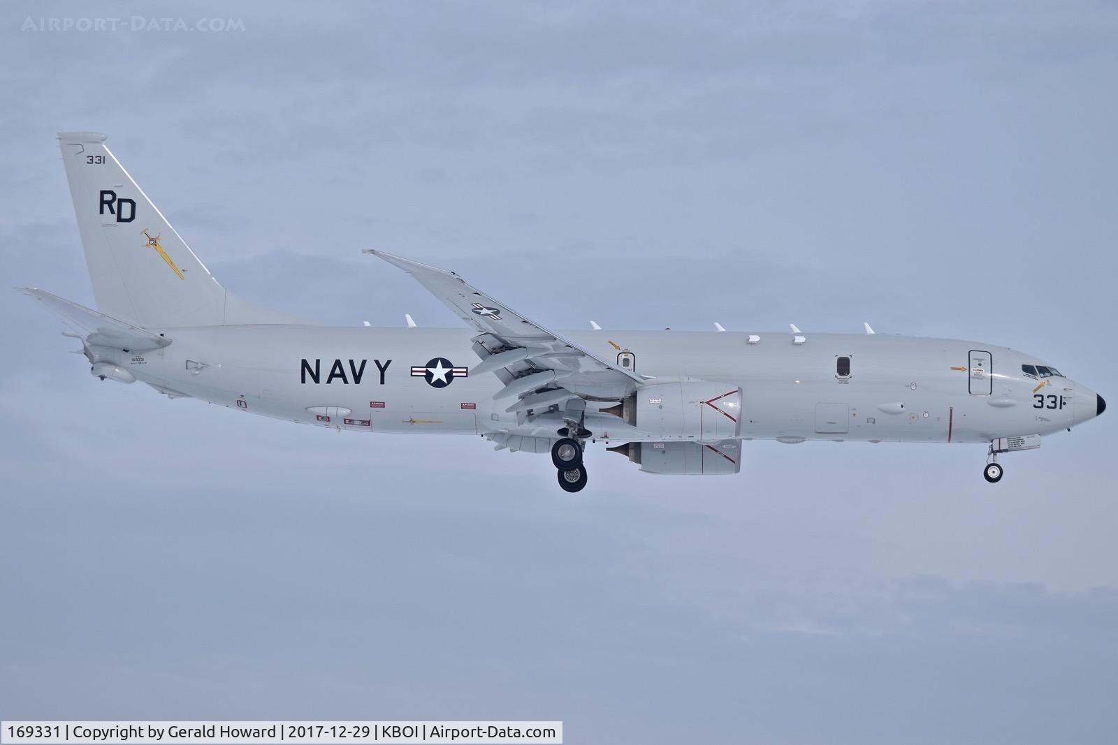169331, 2017 Boeing P-8A Poseidon C/N 62297, One of several touch and goes on RWY 10R.  VP-47 
