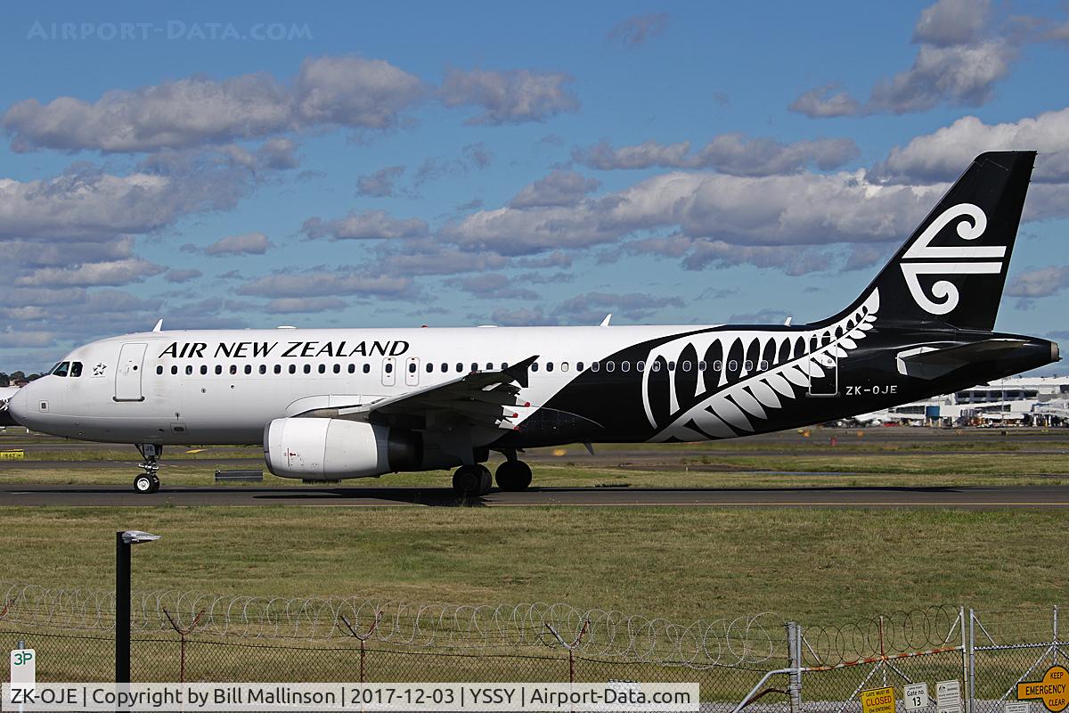 ZK-OJE, 2003 Airbus A320-232 C/N 2148, TAXI TO 34R