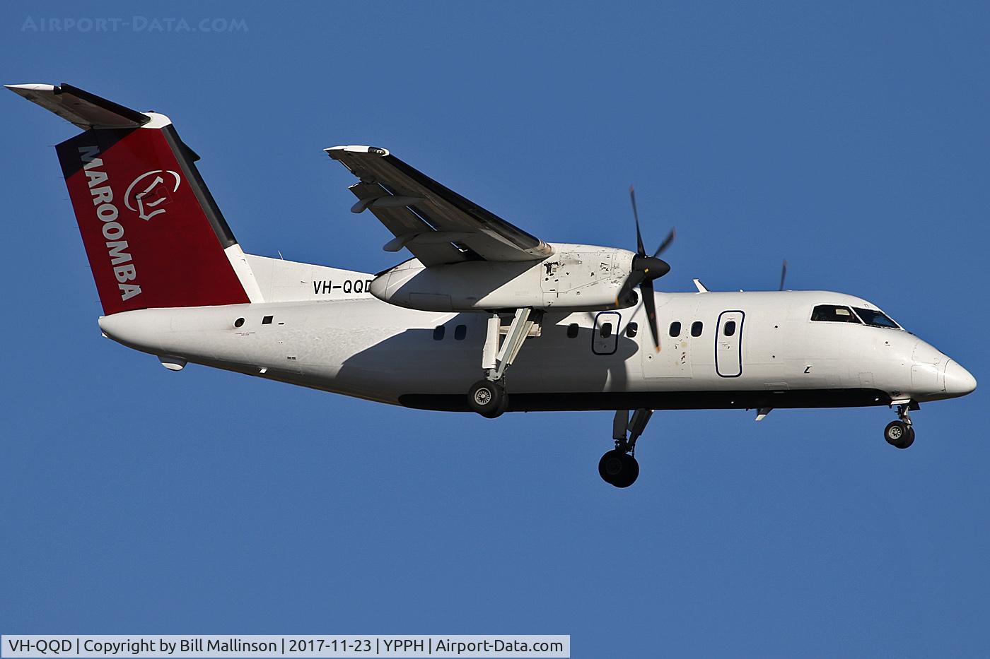 VH-QQD, 1991 De Havilland Canada DHC-8-102 Dash 8 Dash 8 C/N 245, FINALS TO 21