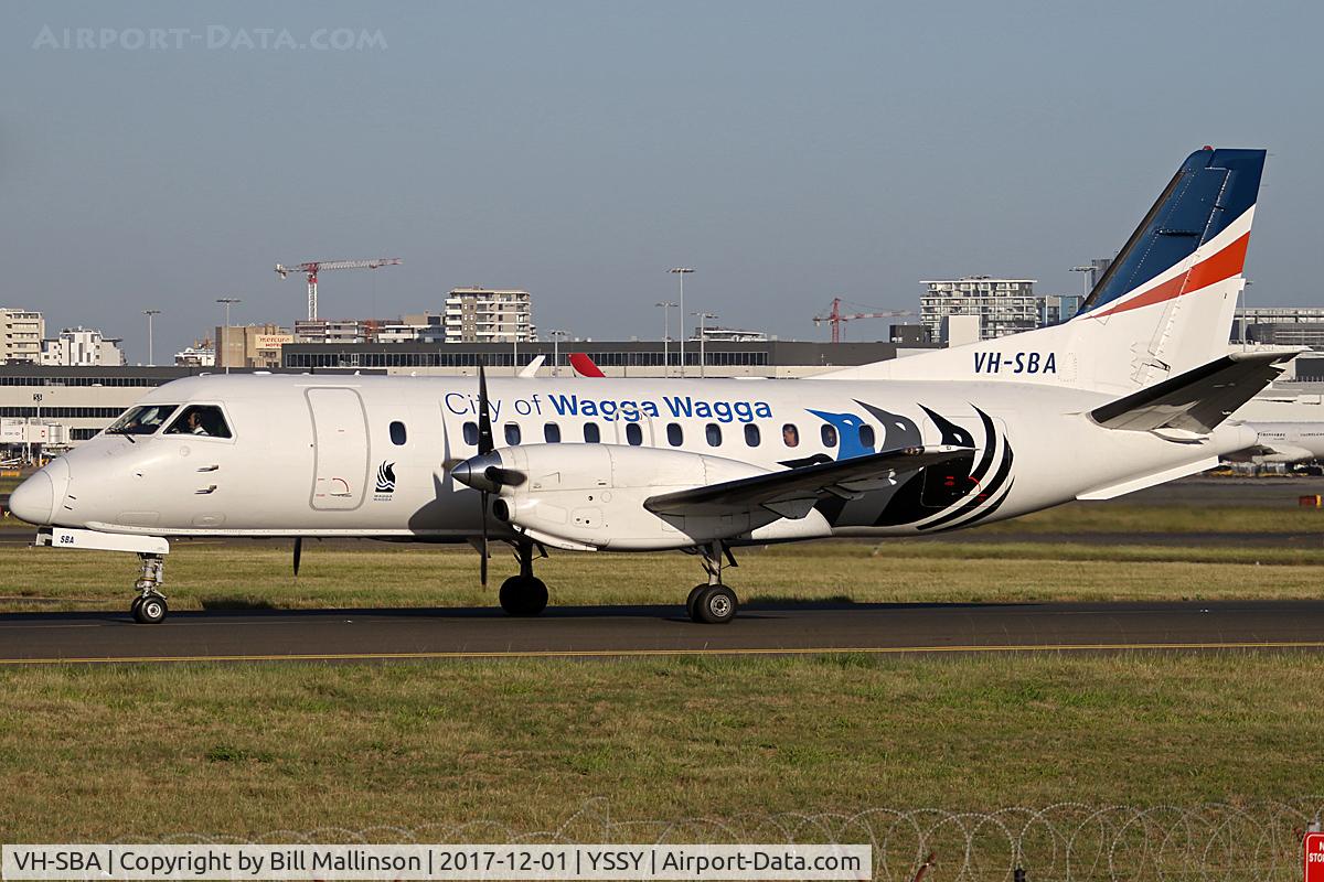 VH-SBA, 1992 Saab 340B C/N 340B-311, TAXI TO 34R