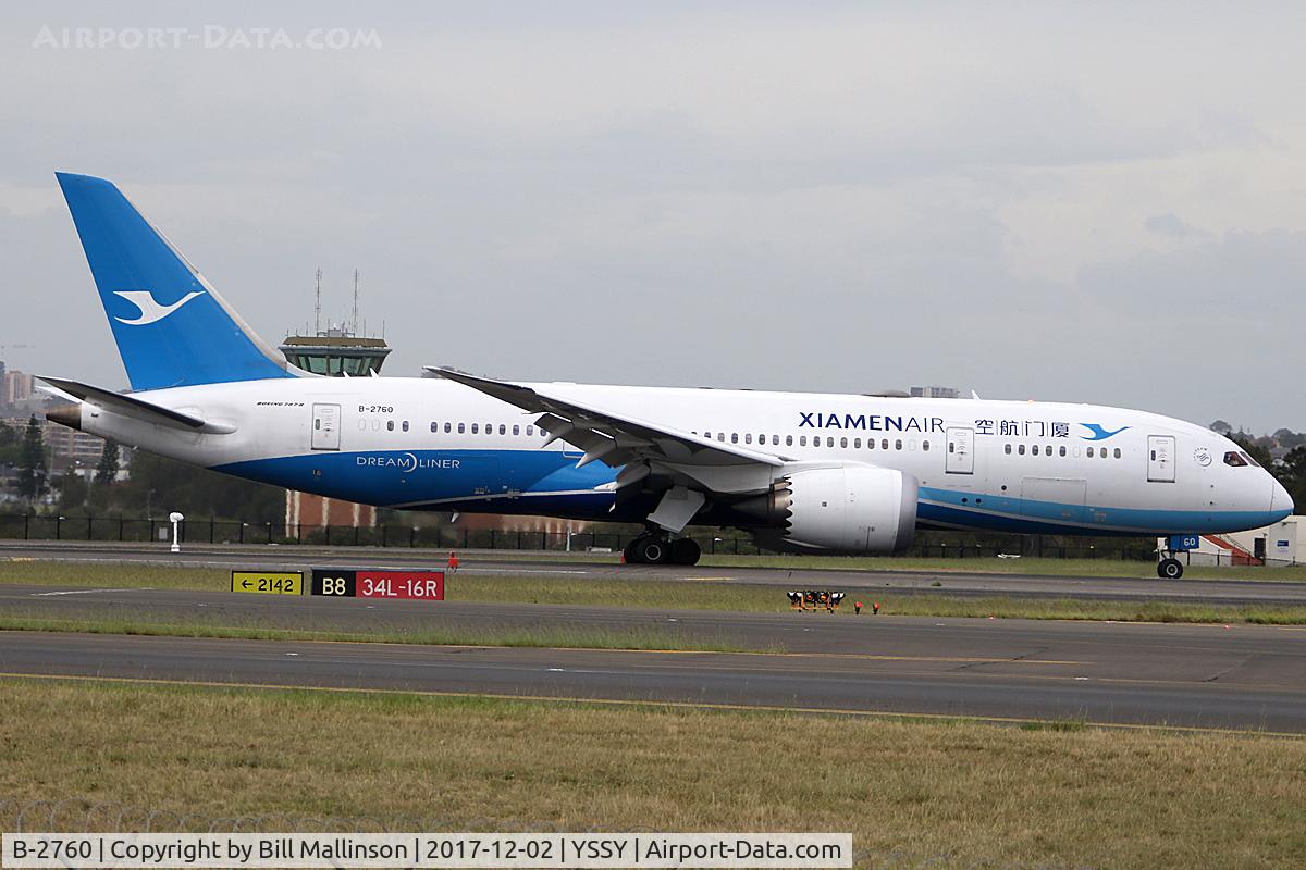 B-2760, 2015 Boeing 787-8 Dreamliner C/N 41540, TAXI FROM 34L