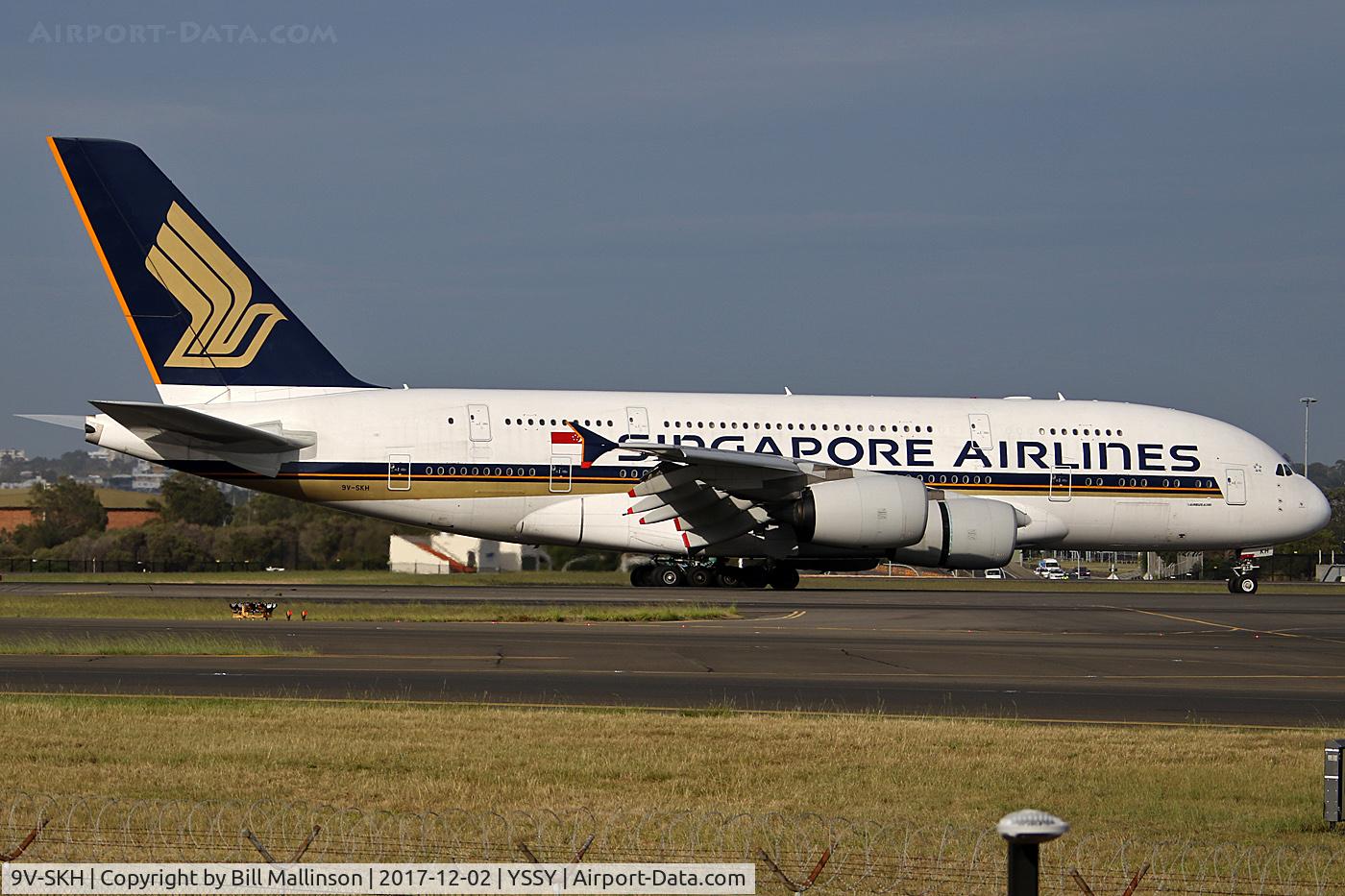 9V-SKH, 2008 Airbus A380-841 C/N 021, TAXI FROM 34L