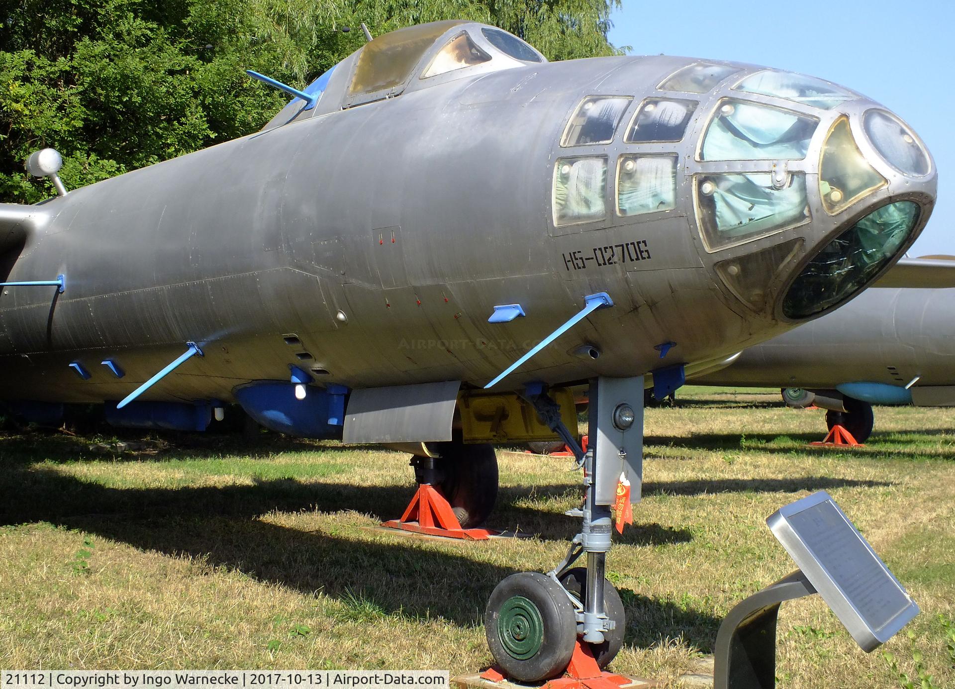 21112, Harbin EB-5 C/N H502706, Harbin HD-5 (chinese version of Il-28) BEAGLE electronic warfare aircraft at the China Aviation Museum Datangshan