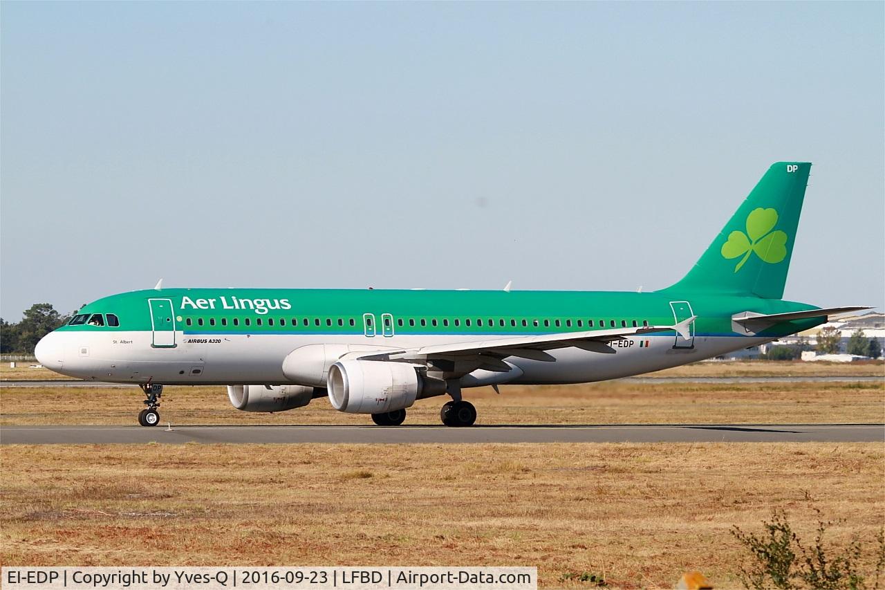 EI-EDP, 2009 Airbus A320-216 C/N 3781, Airbus A320-216, Holding point Delta rwy 05, Bordeaux Mérignac airport (LFBD-BOD)