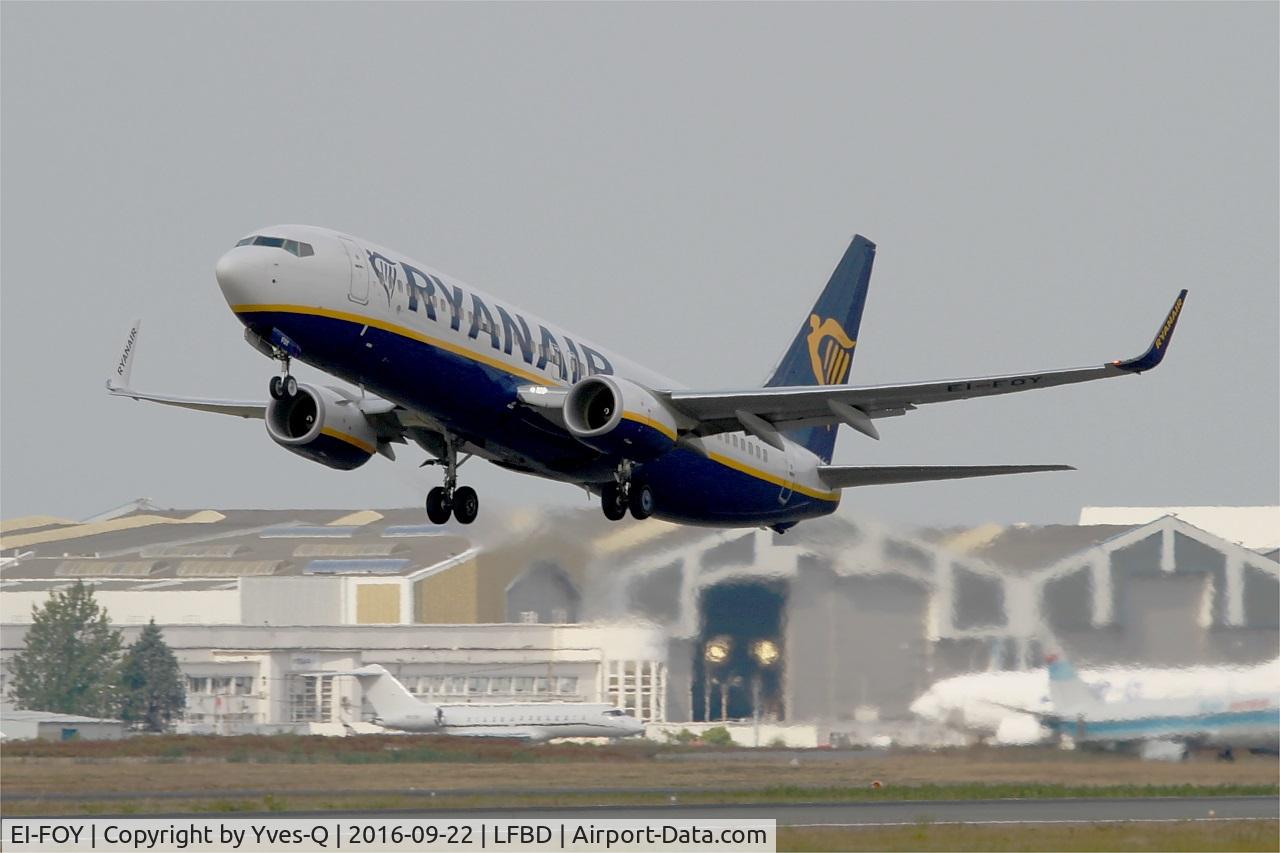 EI-FOY, 2016 Boeing 737-8AS C/N 44728, Boeing 737-8AS, Take off rwy 23, Bordeaux Mérignac airport (LFBD-BOD)