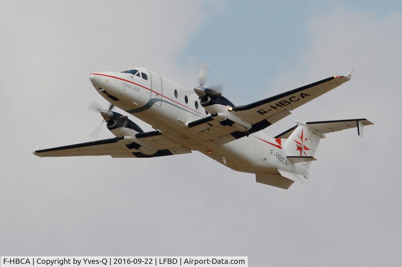 F-HBCA, 1995 Beech 1900D C/N UE-188, Beech 1900D, Take off rwy 23, Bordeaux Mérignac airport (LFBD-BOD)