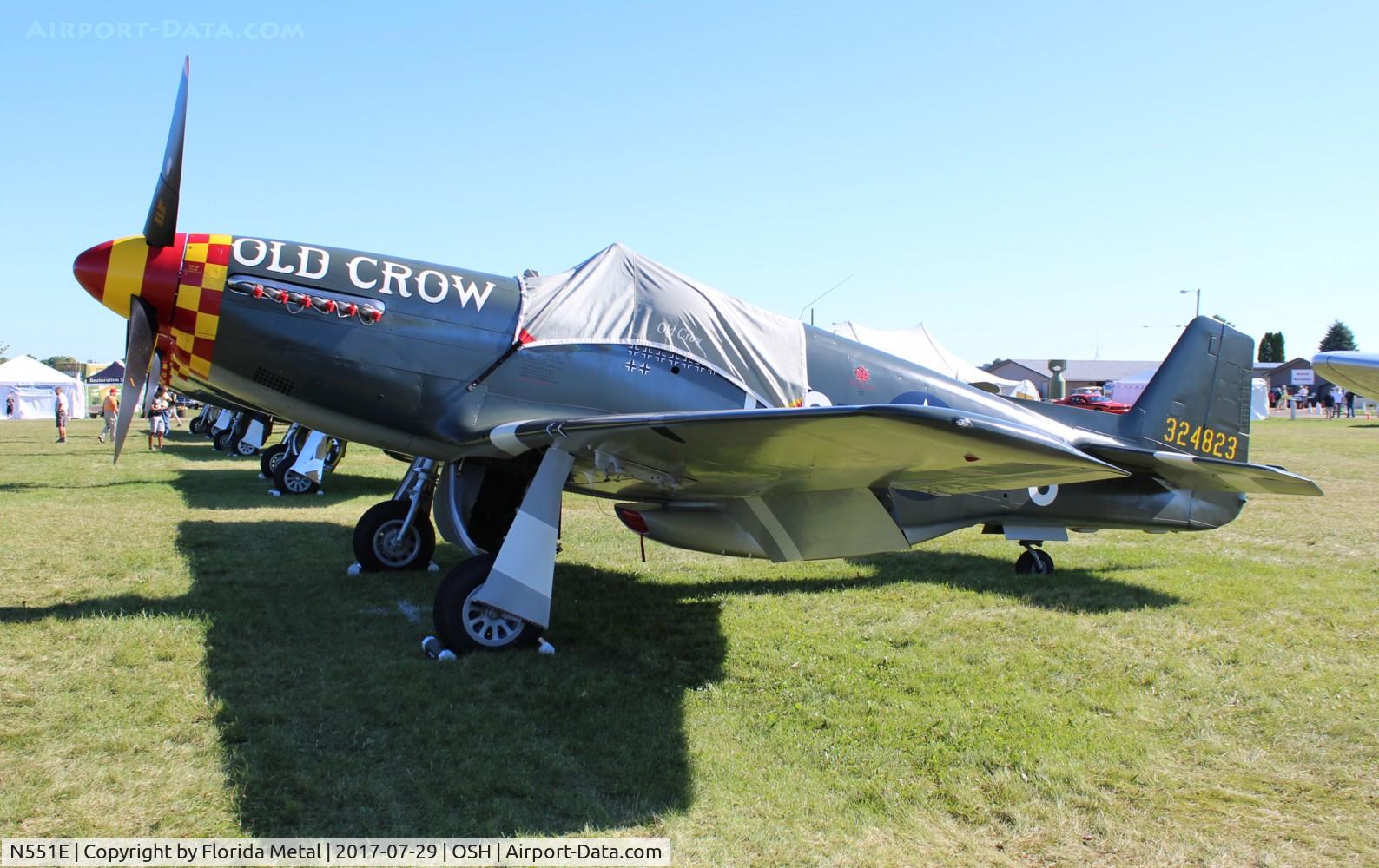 N551E, 1943 North American P-51B-1NA Mustang C/N 102-24700, Old Crow