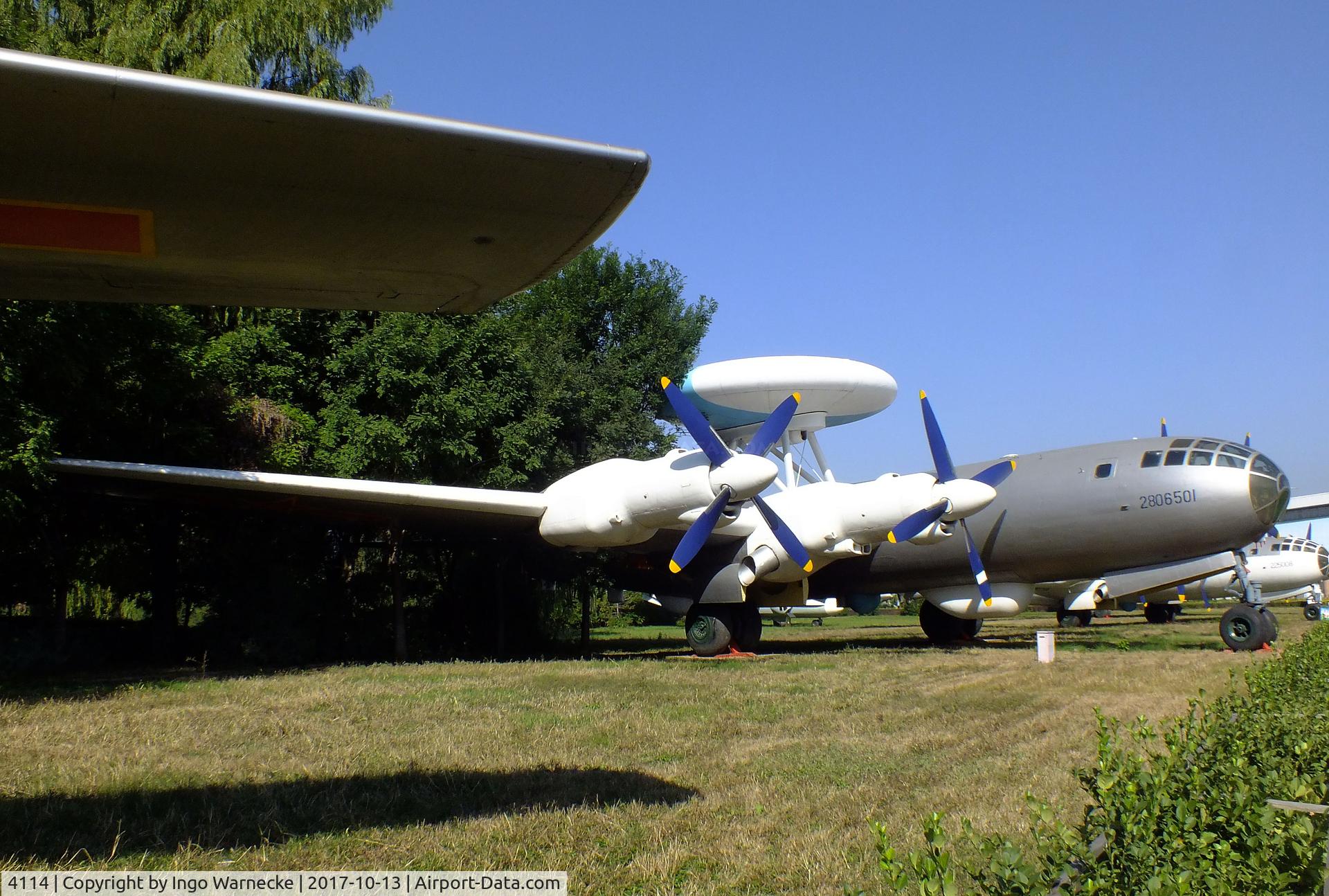 4114, Tupolev Tu-4 C/N 2806501, Tupolev Tu-4 BULL (re-engined with WJ-6 turboprops) as an experimental AWACS-testbed at the China Aviation Museum Datangshan
