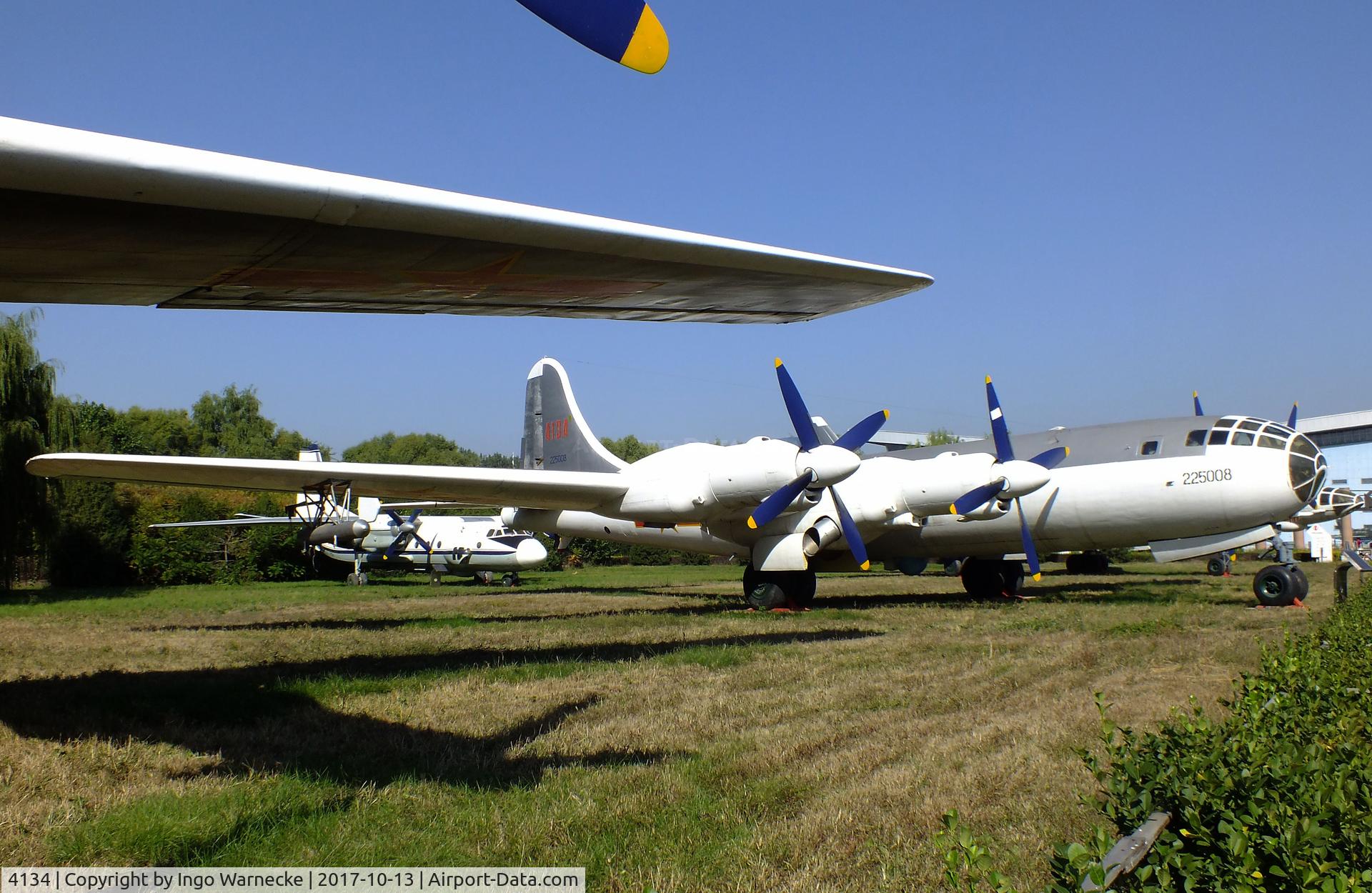 4134, Tupolev Tu-4 C/N 225008, Tupolev Tu-4 BULL (re-engined with WJ-6 turboprops) as an experimental carrier for Chang Hong 1 (WZ-5) reconnaissance drones (reverse-engineered Ryan AMQ-34N Firebird) at the China Aviation Museum Datangshan