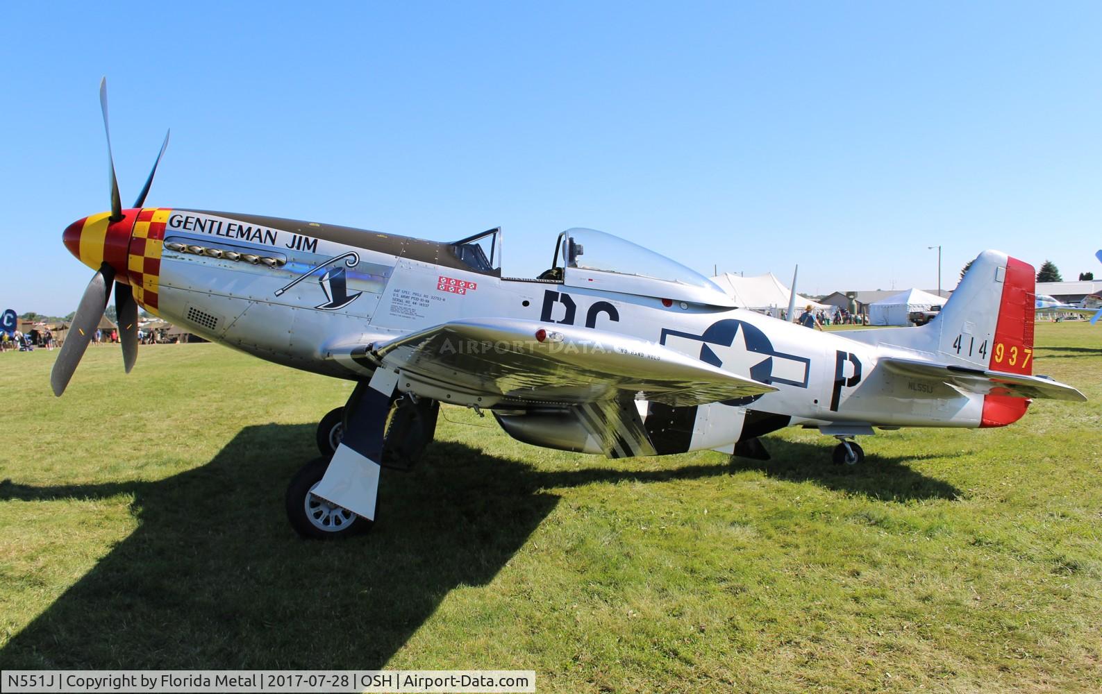 N551J, 1957 North American P-51D Mustang C/N 44-74230, Gentleman Jim
