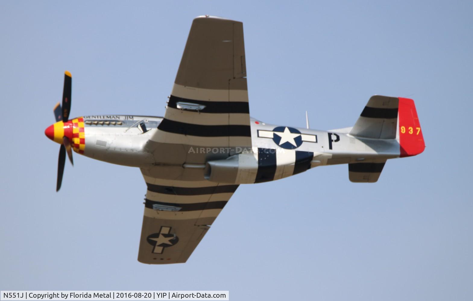N551J, 1957 North American P-51D Mustang C/N 44-74230, Gentleman Jim