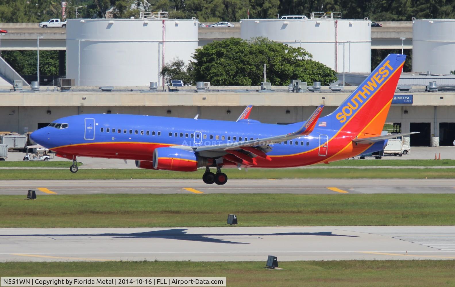 N551WN, 2001 Boeing 737-76Q C/N 30280, Southwest