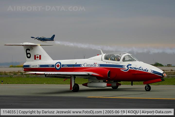 114035, Canadair CT-114 Tutor C/N 1035, CAF CT-114 Tutor 114035  C/N 1035 from Snowbirds Demo Team 15 Wing CFB Moose Jaw, SK