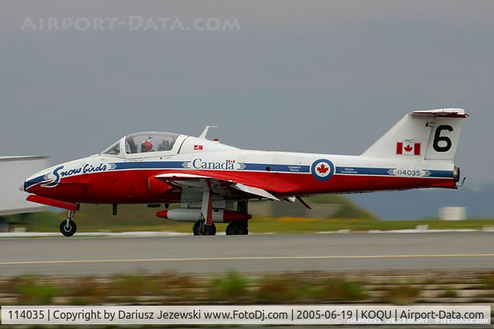 114035, Canadair CT-114 Tutor C/N 1035, CAF CT-114 Tutor 114035  C/N 1035 from Snowbirds Demo Team 15 Wing CFB Moose Jaw, SK