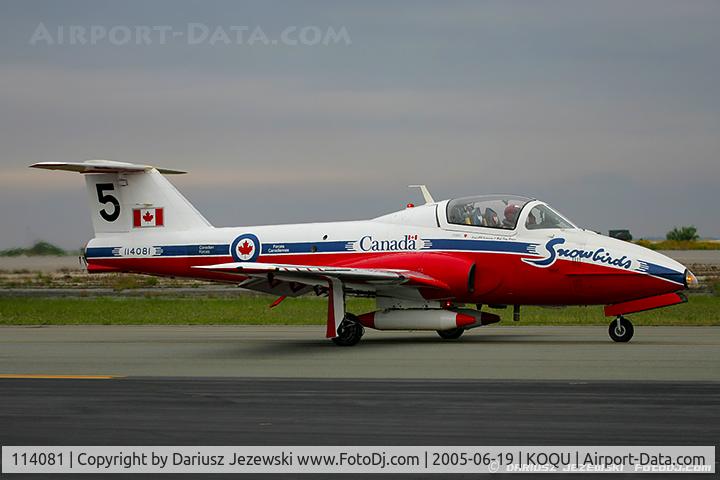 114081, Canadair CT-114 Tutor C/N 1081, CAF CT-114 Tutor 114081 C/N 1081 from Snowbirds Demo Team 15 Wing CFB Moose Jaw, SK