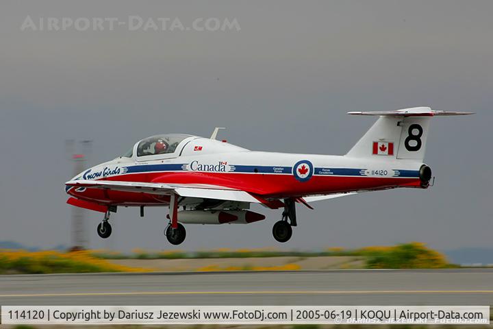 114120, Canadair CT-114 Tutor C/N 1120, CAF CT-114 Tutor 114120 C/N 1120 from Snowbirds Demo Team 15 Wing CFB Moose Jaw, SK