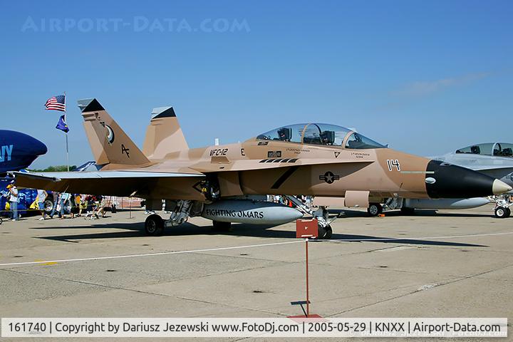 161740, McDonnell Douglas F/A-18B Hornet C/N 0095, F/A-18B Hornet 161740 AF-14 from VFC-12 