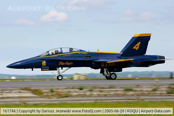 161746, McDonnell Douglas F/A-18B Hornet C/N 0103, F/A-18B Hornet 161746 C/N 0103 from Blue Angels Demo Team  NAS Pensacola, FL