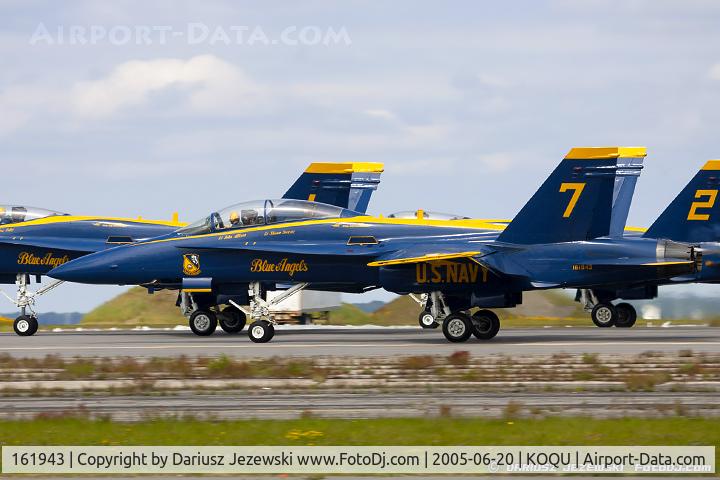 161943, McDonnell Douglas F/A-18B Hornet C/N 0150, F/A-18A Hornet 161943 C/N 0150 from Blue Angels Demo Team  NAS Pensacola, FL